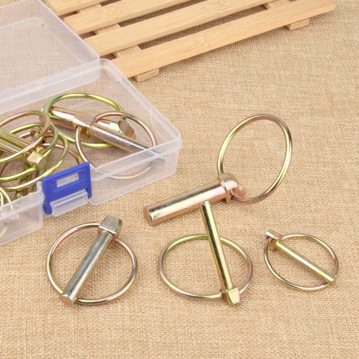 30 Pcs Lynch Pin Lynch Pin Assortment Kit ,1/4 3/16 5/16 7/16 inch,4 Sizes