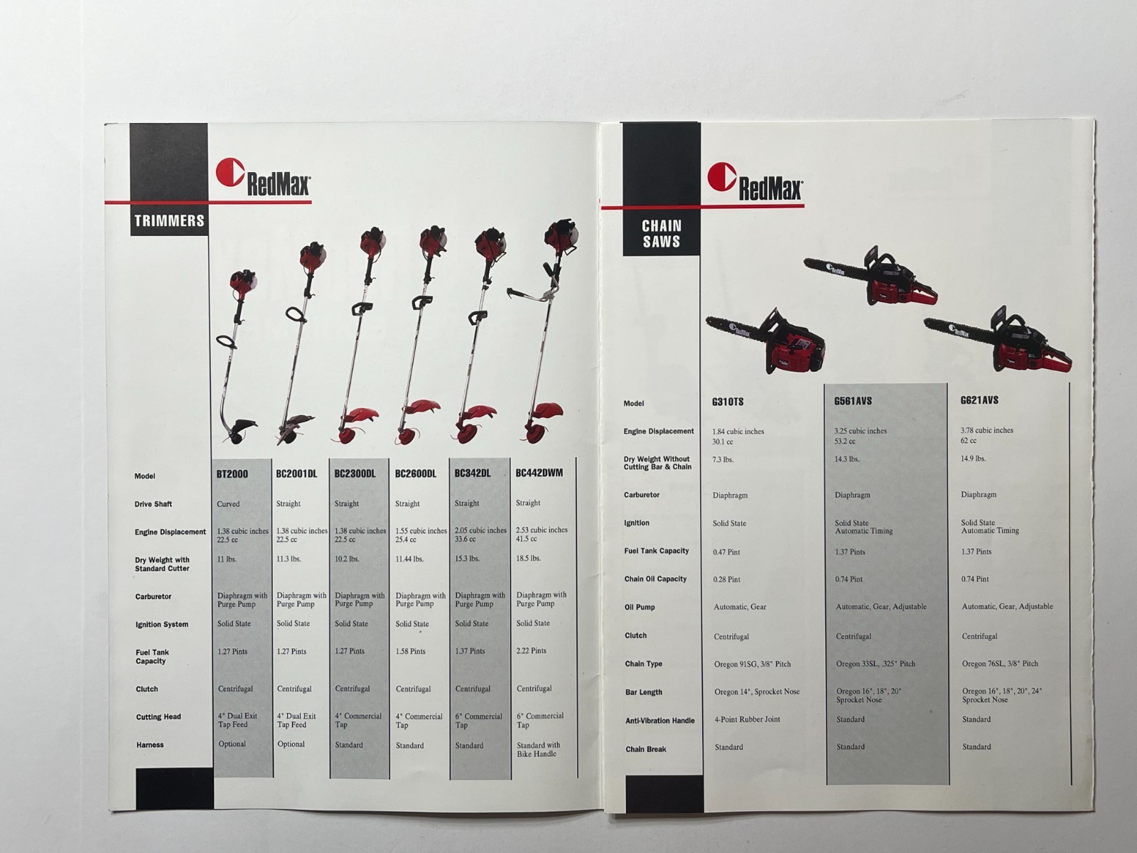 Original 1990s RedMax Power Equipment & Chainsaws Sales Brochure