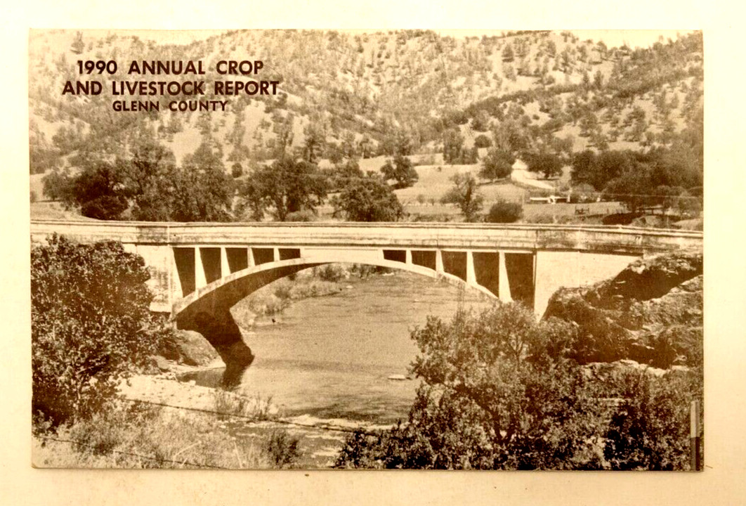 1990 Annual Crop and Livestock Report Vintage Department of Agriculture Brochure
