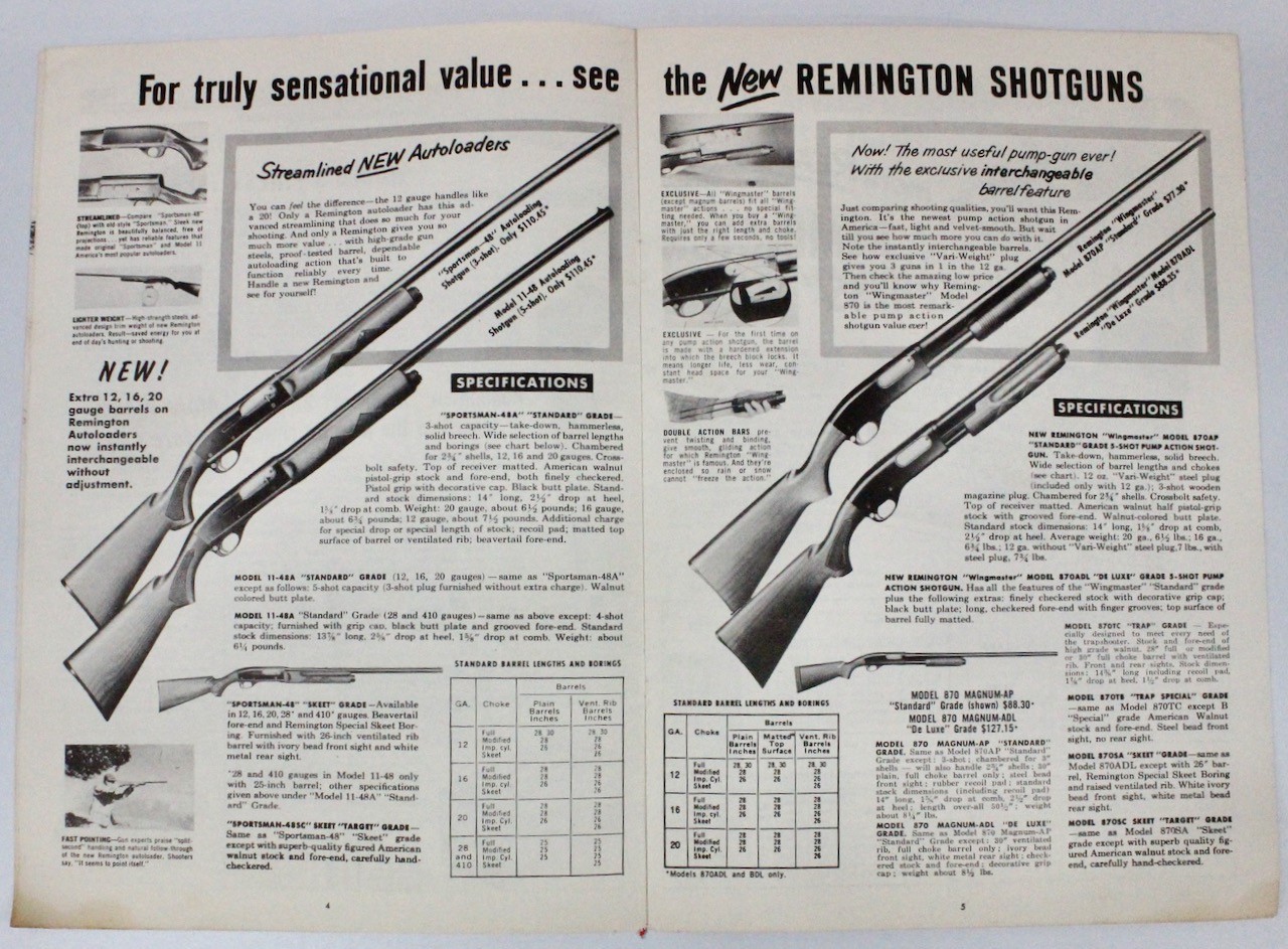 Original 1948 Remington Sporting Firearms Ammunition Traps and Targets Catalog
