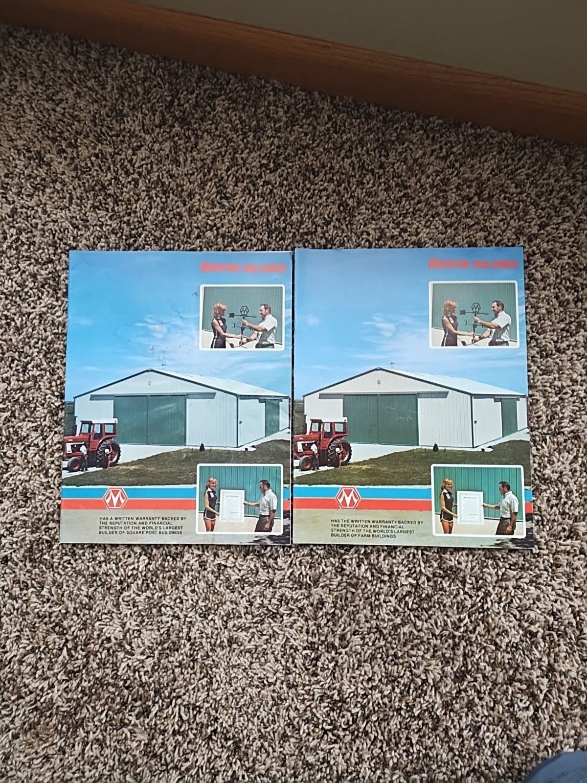 2 Morton Buildings Machine Farm Storage Facilities Sales Brochures 1978 1980