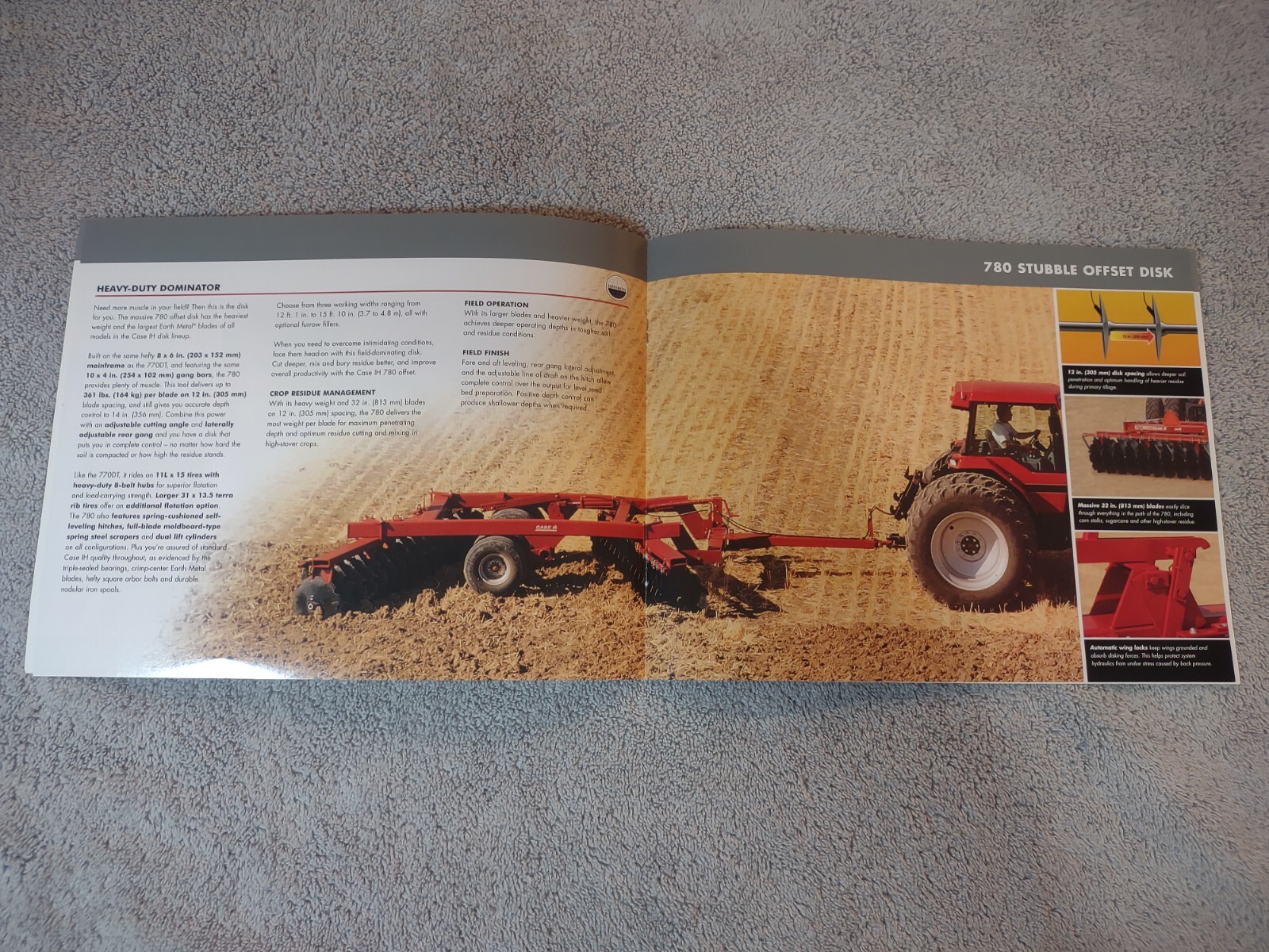 Case IH 770DT/780 Offset Disk Sales Brochures. Lot Of 8. 2003-2004.