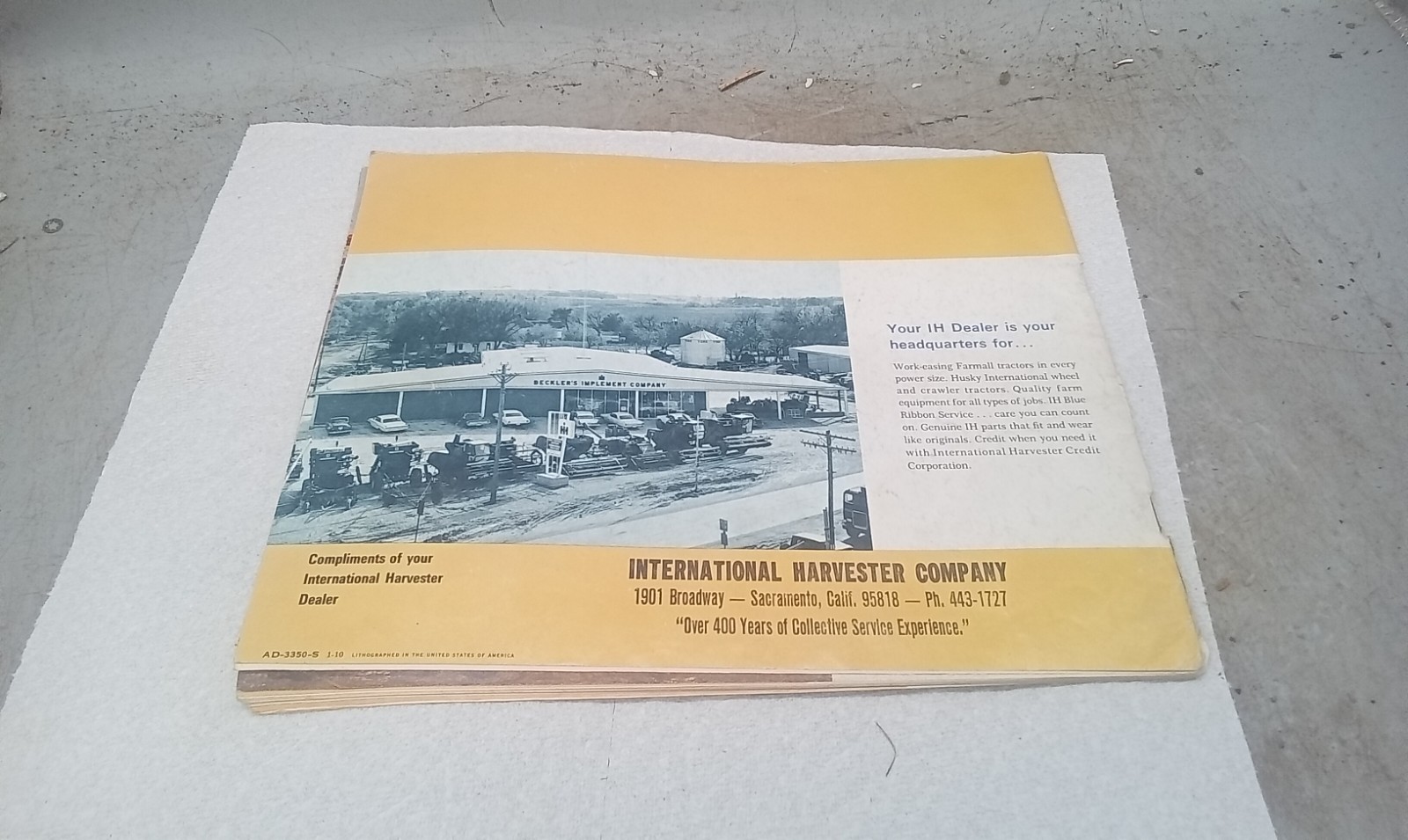 International Harvester Buyers Guide For Summer & Fall 1966 Brochure AD-3350-S
