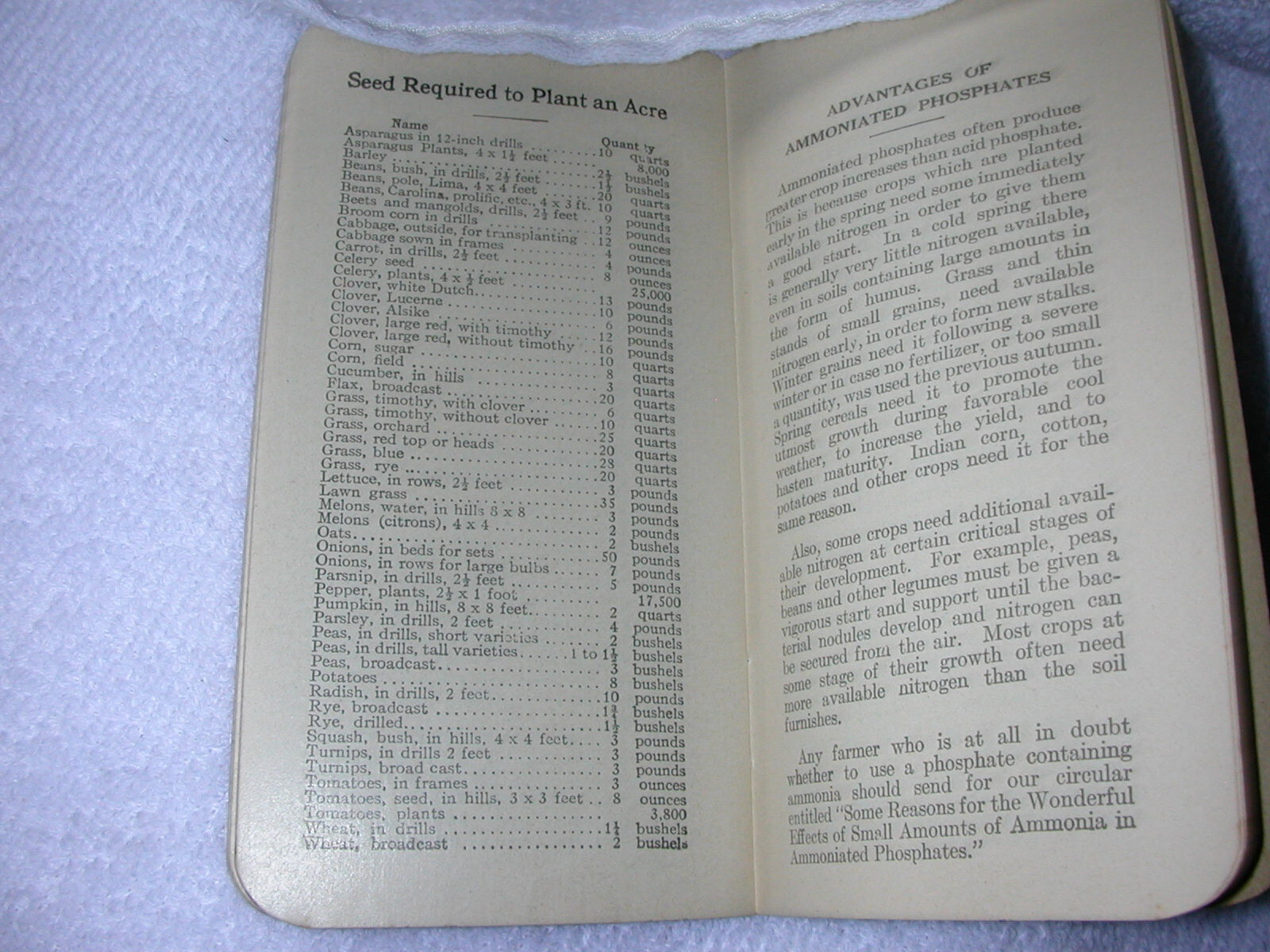 1920 Pocket Note Book Sharpless & Carpenter Fertilizers of E.R. Kloos, Agt.