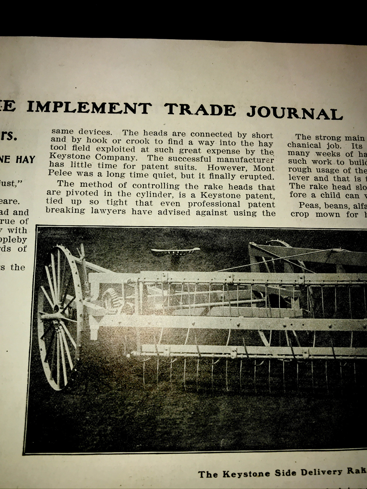 1903 Keystone Farm Implement Advertising – Photo & Article Sterling – Illinois