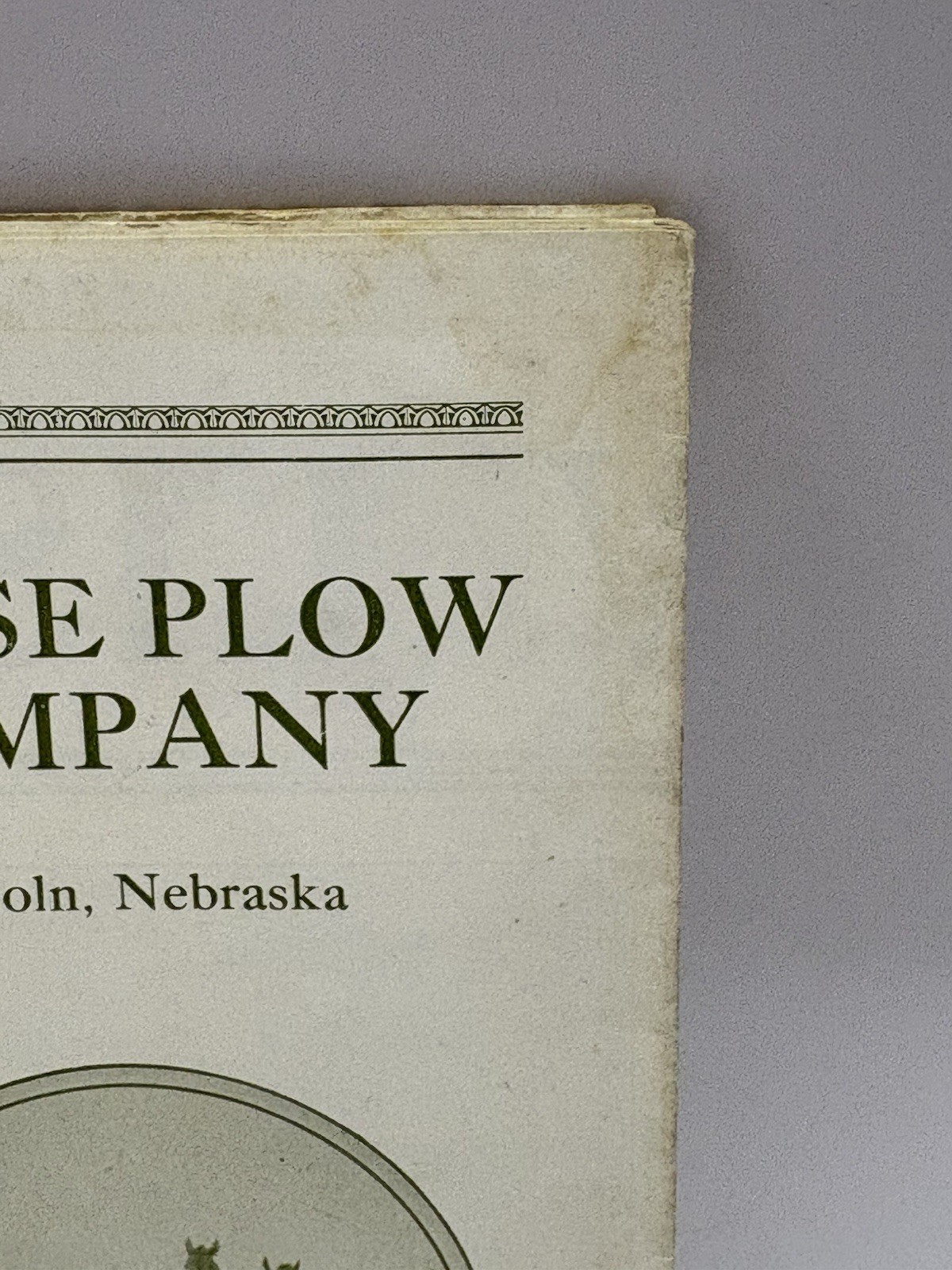 RARE 1920&rsquo;s Chase Plow Co. Lincoln Nebraska NE Repair Brochures