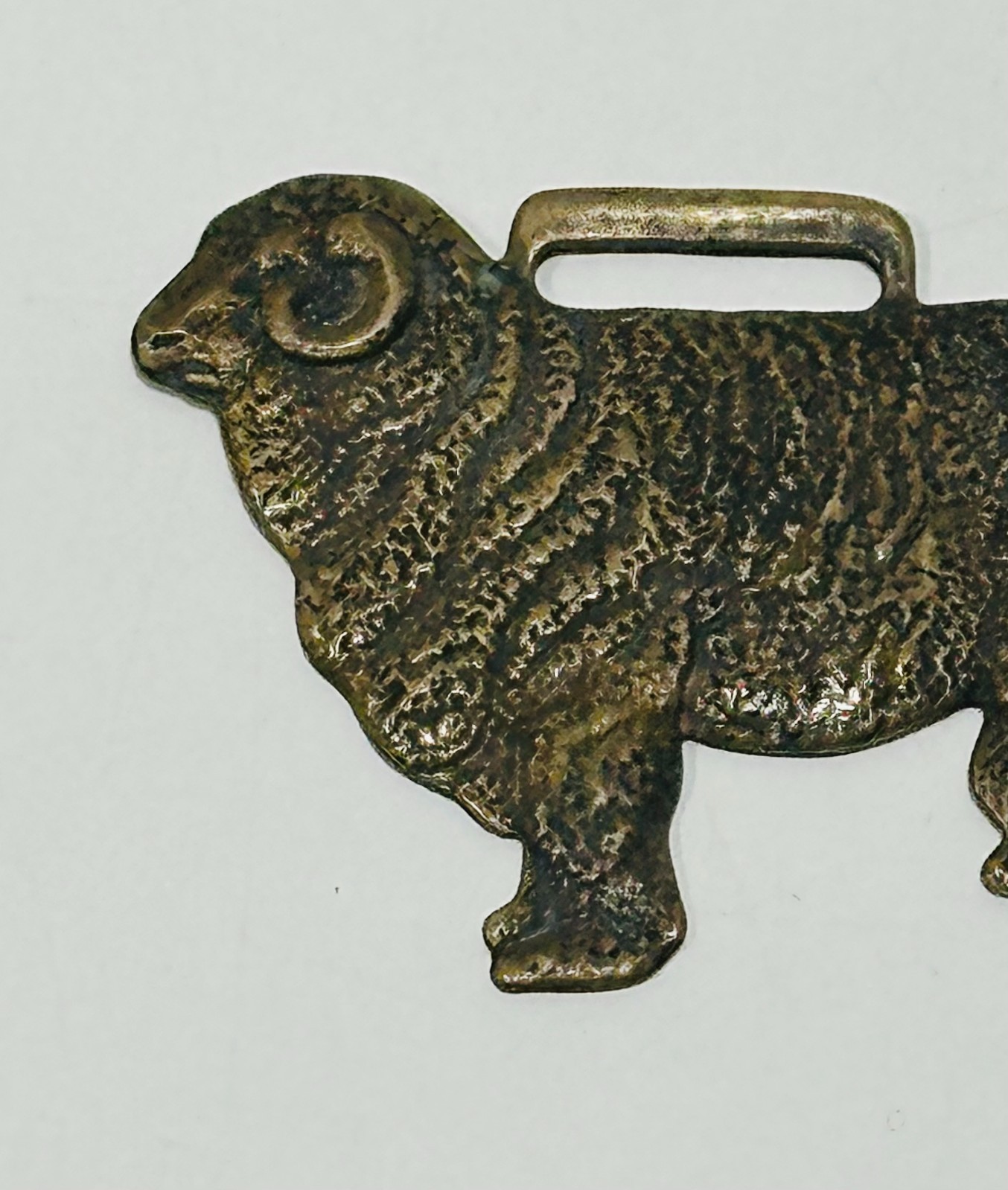 Vtg Union Stock Yards Ogden, Utah pocket watch fob sheep cattle hogs collectible