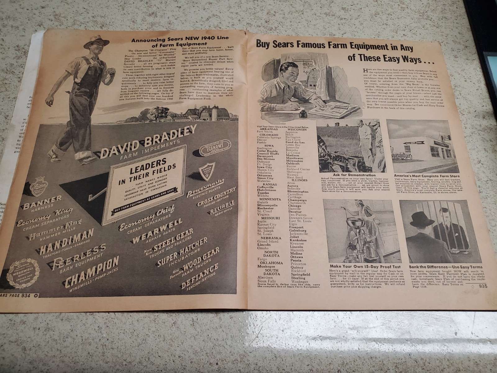 1940 Sears Farm Equipment Catalog, In Step With Progress