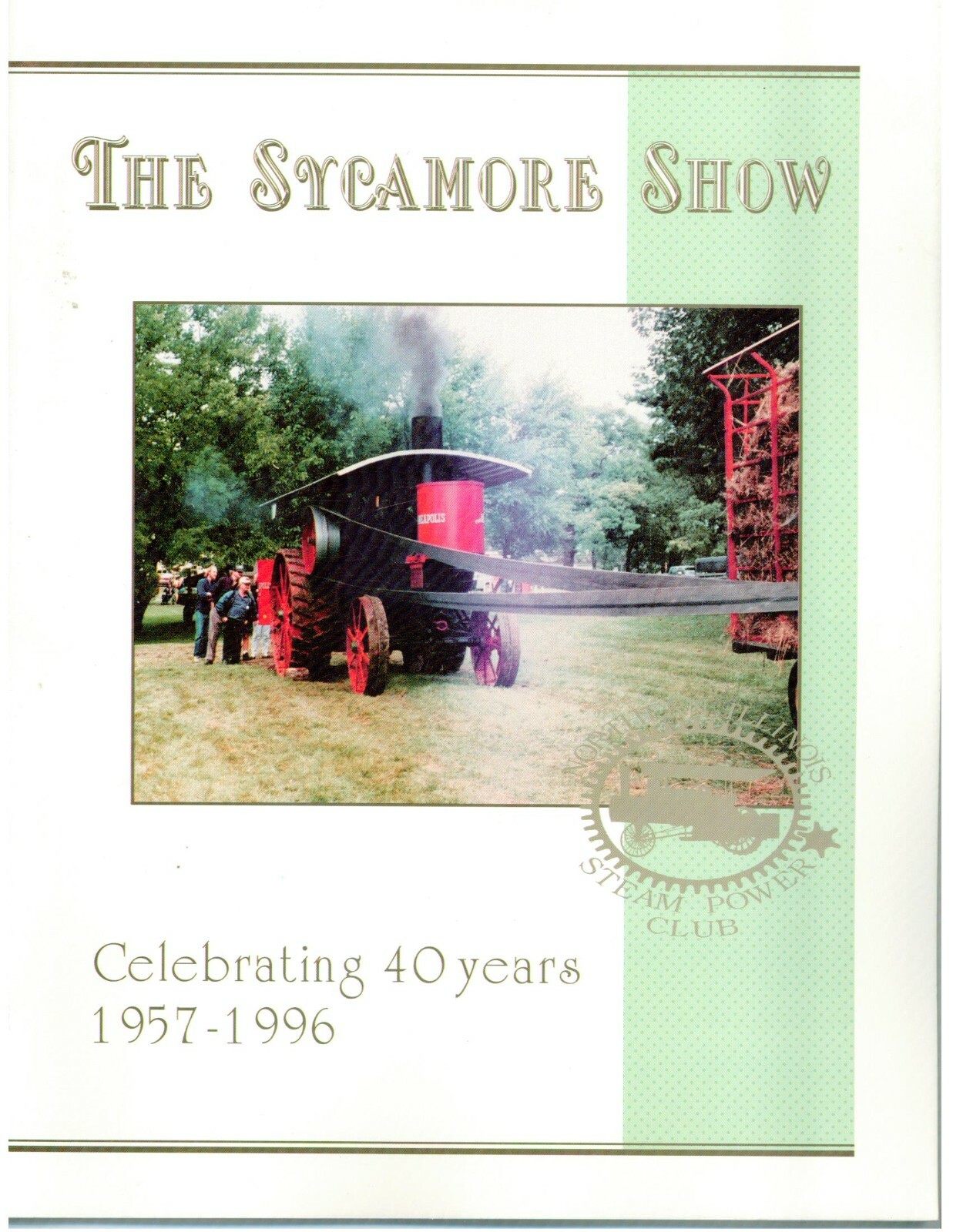 1996 Sycamore Show Souvenir Program 40th Anniversary Prairie State Railroad Club