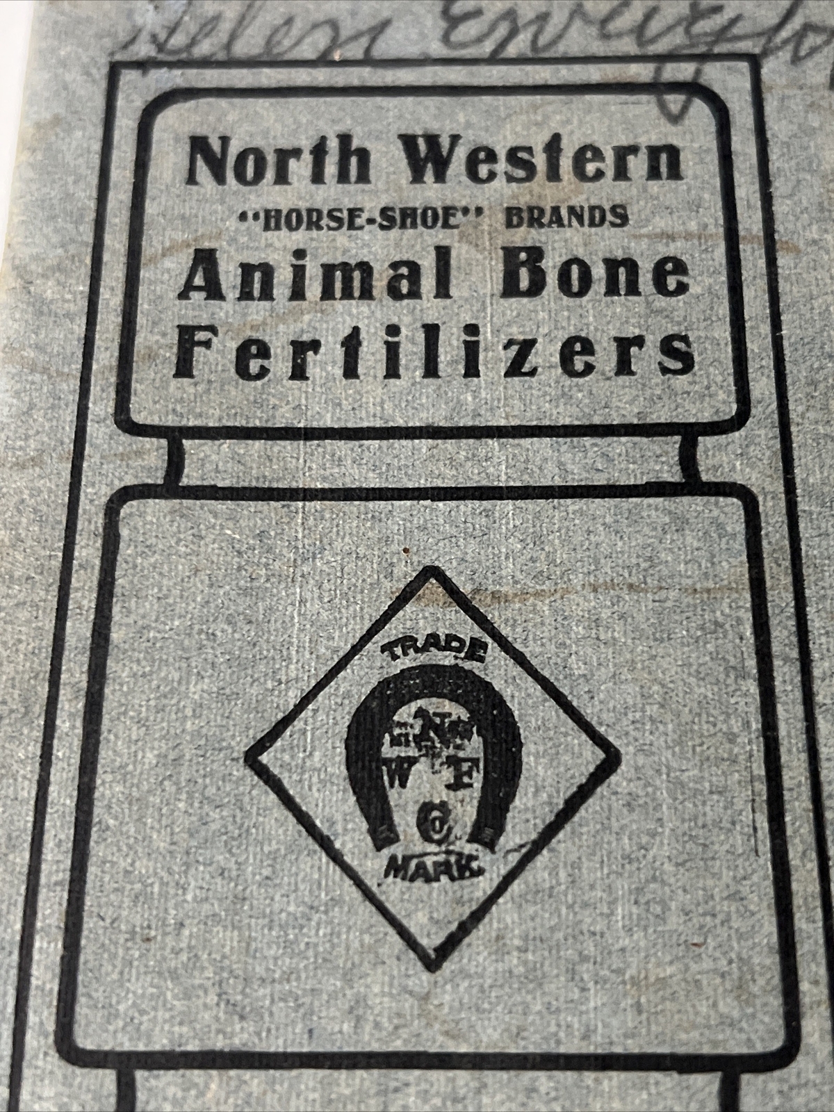 1907 antique NORTH WESTERN Animal Bone Fertilizers Date Book Agriculture
