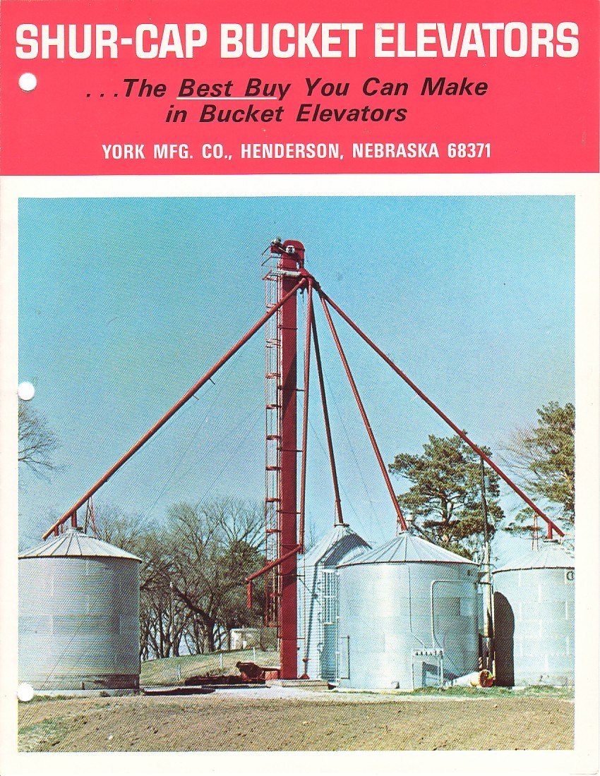 Farm Equipment Brochure – York – Shur-Cap – SC-10 20 30 Bucket Elevators (F2883)