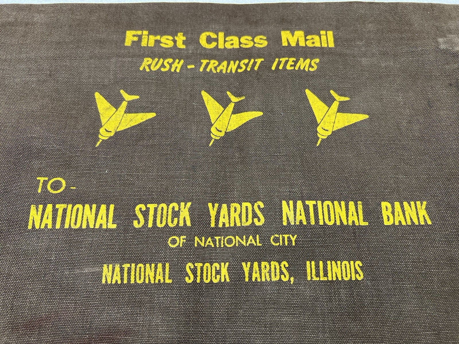 Vintage Air Mail Bank Stockyard Post Office