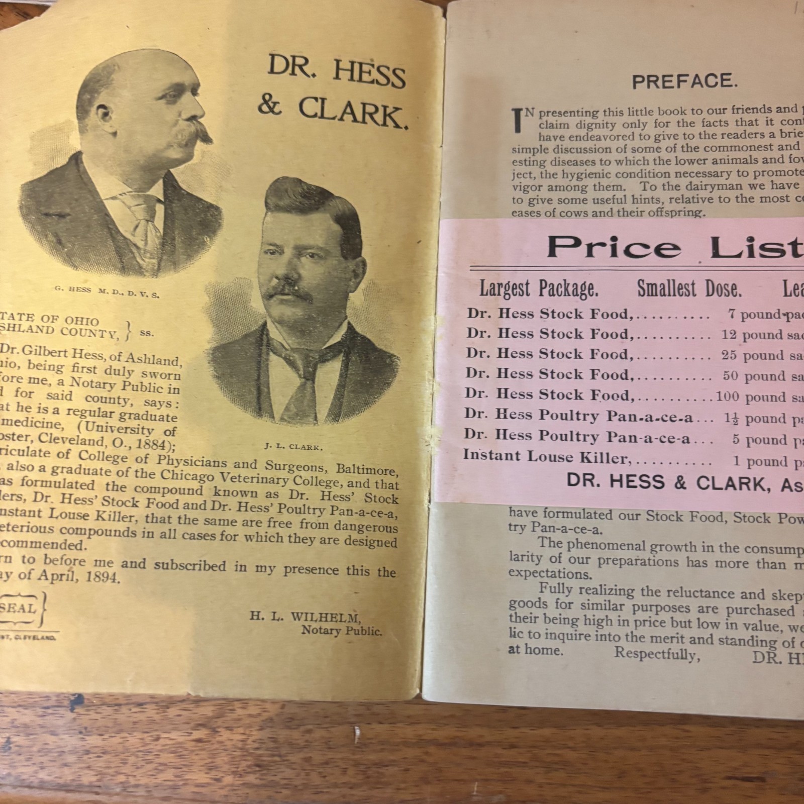 Lot of 2 Dr Hess Practical Points Farmers Horsemen Dairymen Poultrymen Booklet