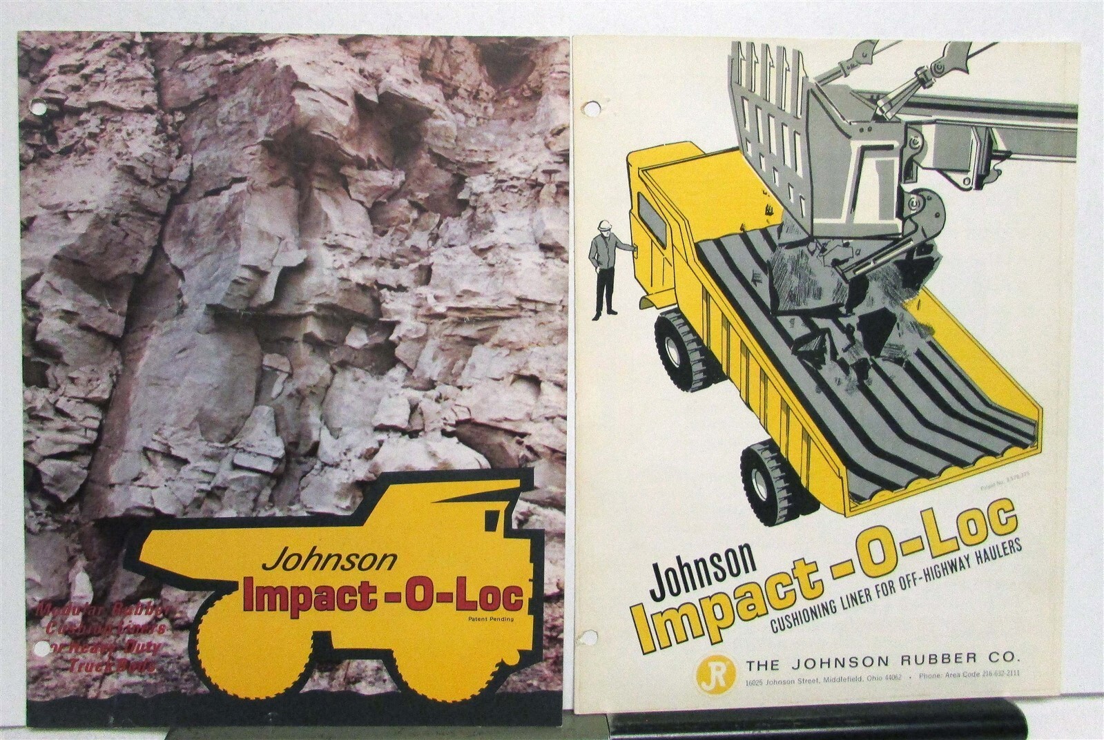 1970s Johnson Impact-O-Loc Off Highway Haulers Construction Sales Brochures