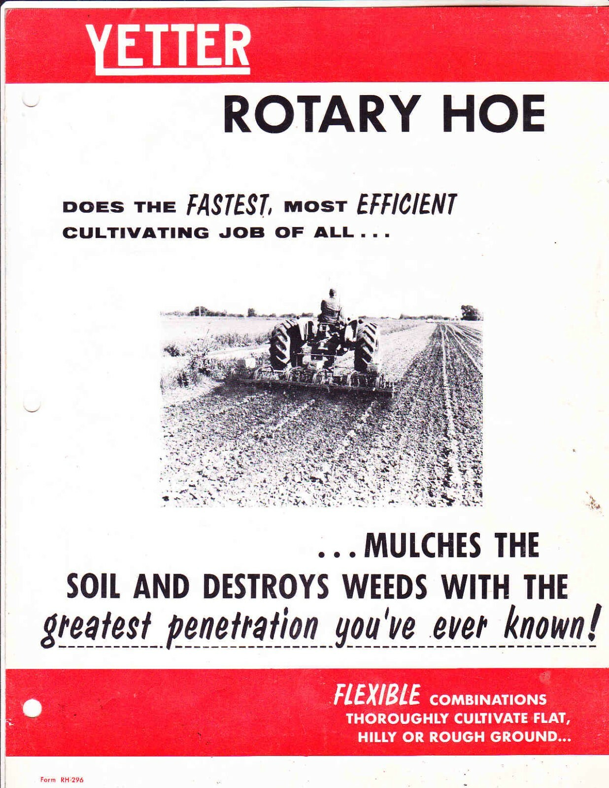 YETTER ROTARY HOE—- FARM EQUIPMENT AD