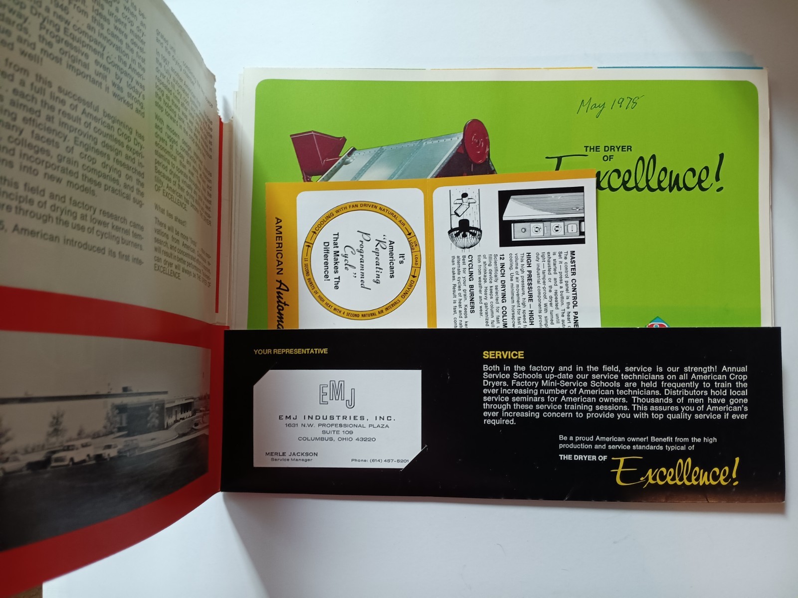 American Farm Equipment Co Sales Advertising Folder With Flyers 1978