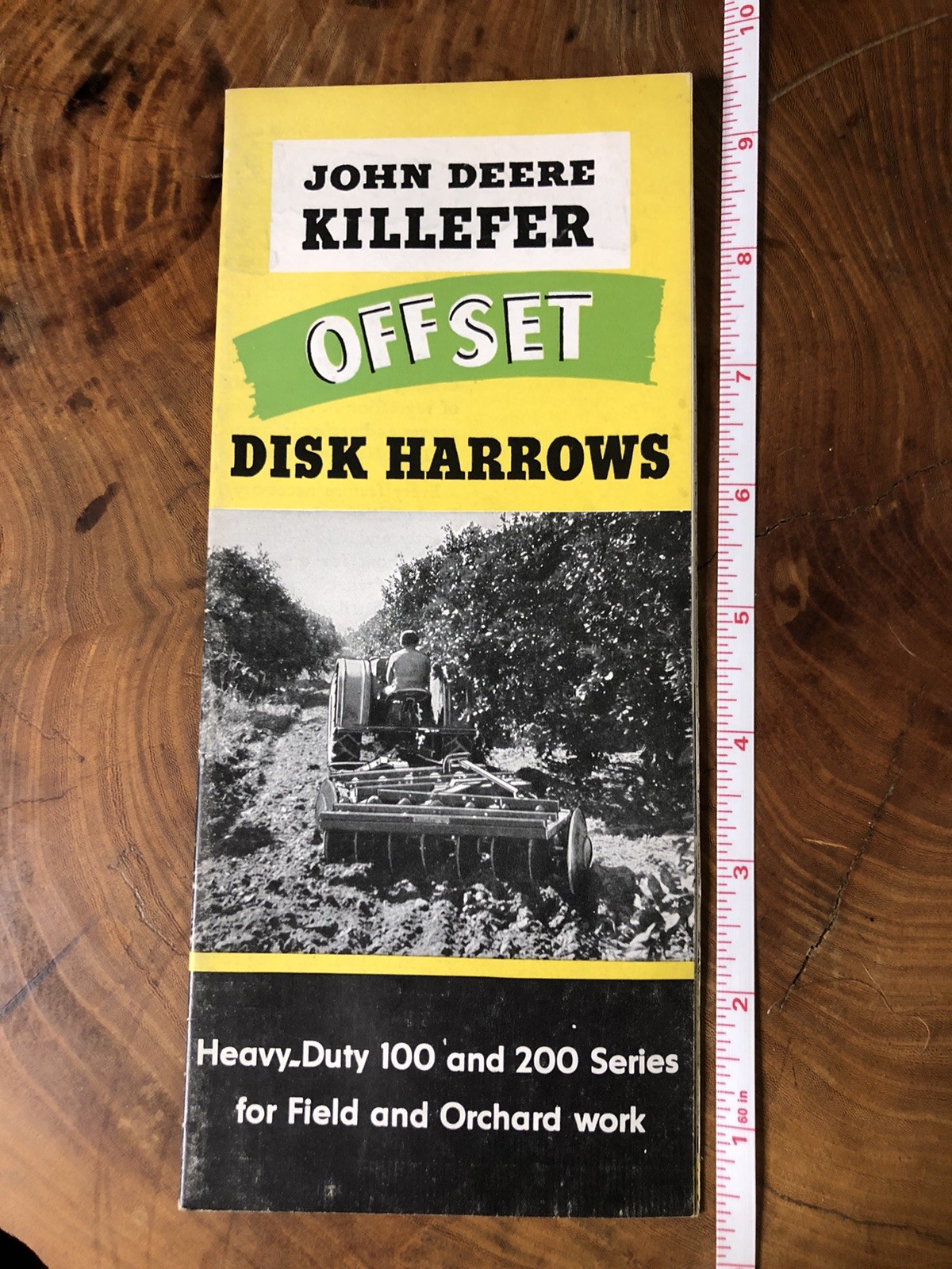 John Deere Killefer 100 200 Series Offset Disk Harrow For 1947 Brochure