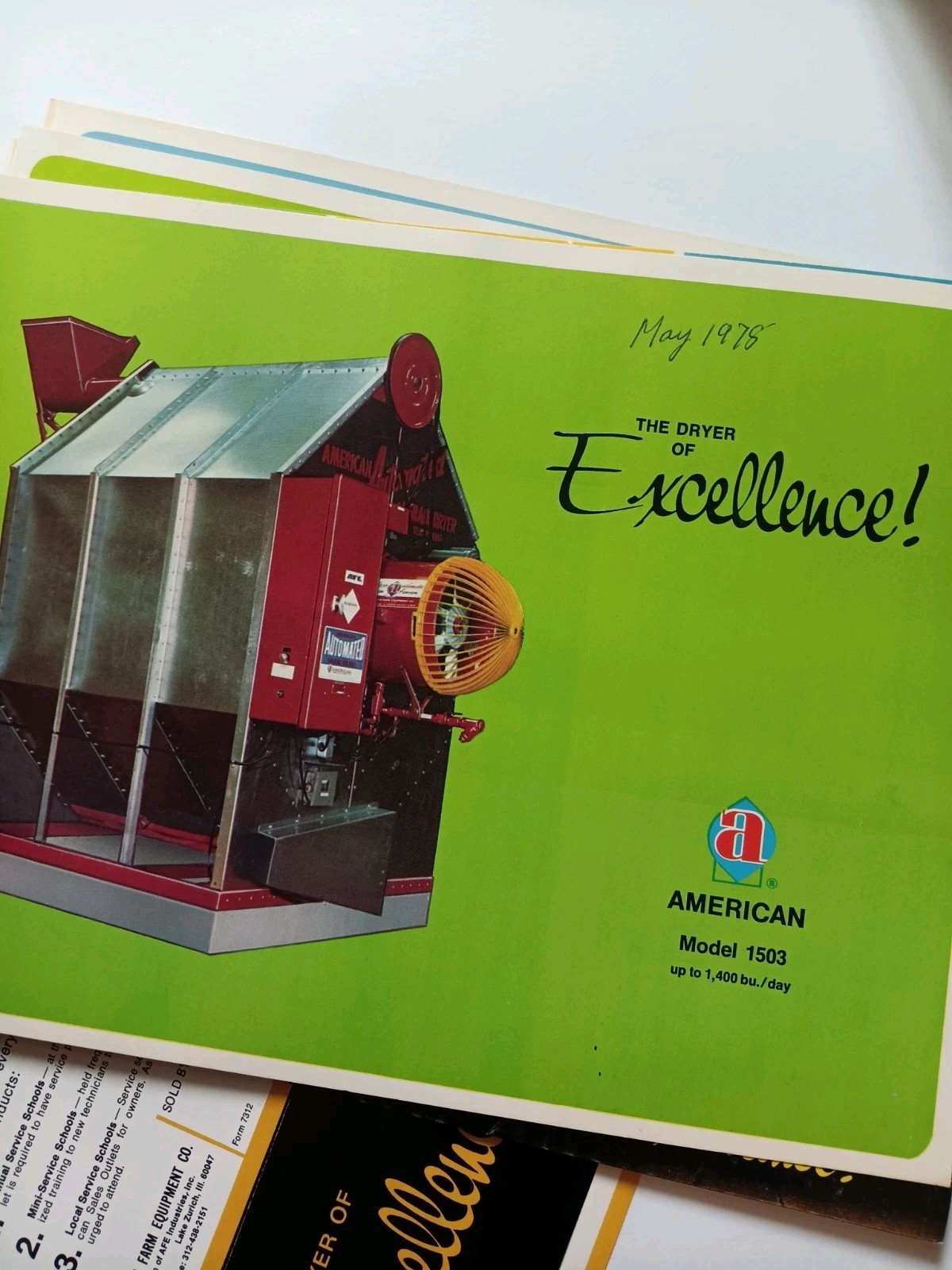 American Farm Equipment Co Sales Advertising Folder With Flyers 1978