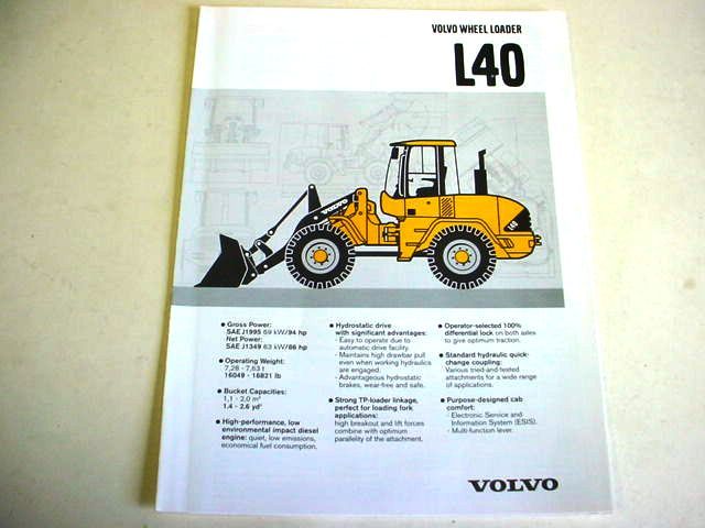 Volvo L40 Wheel Loader Brochure