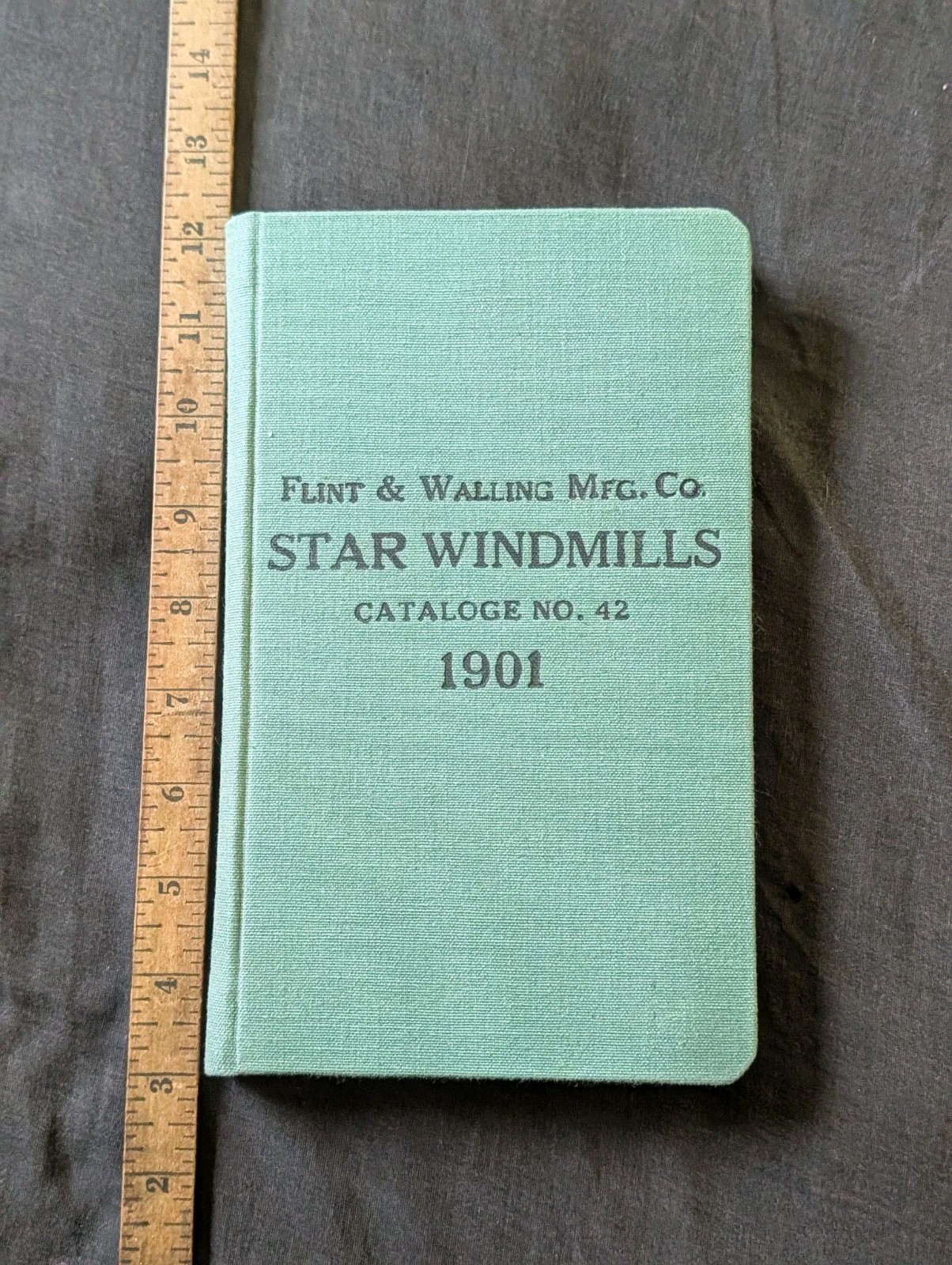 1901 Flint and walling Star windmill hardbound catalog. Windmills, Sawmill, ect.