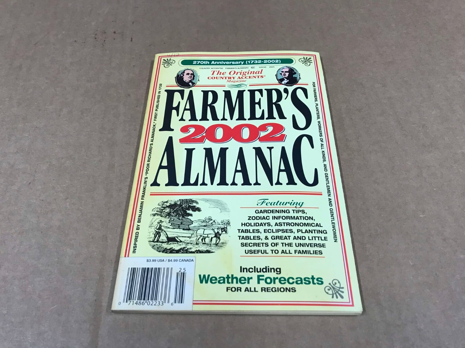 2002 Original Country Accents Magazines Farmer&rsquo;s Almanac