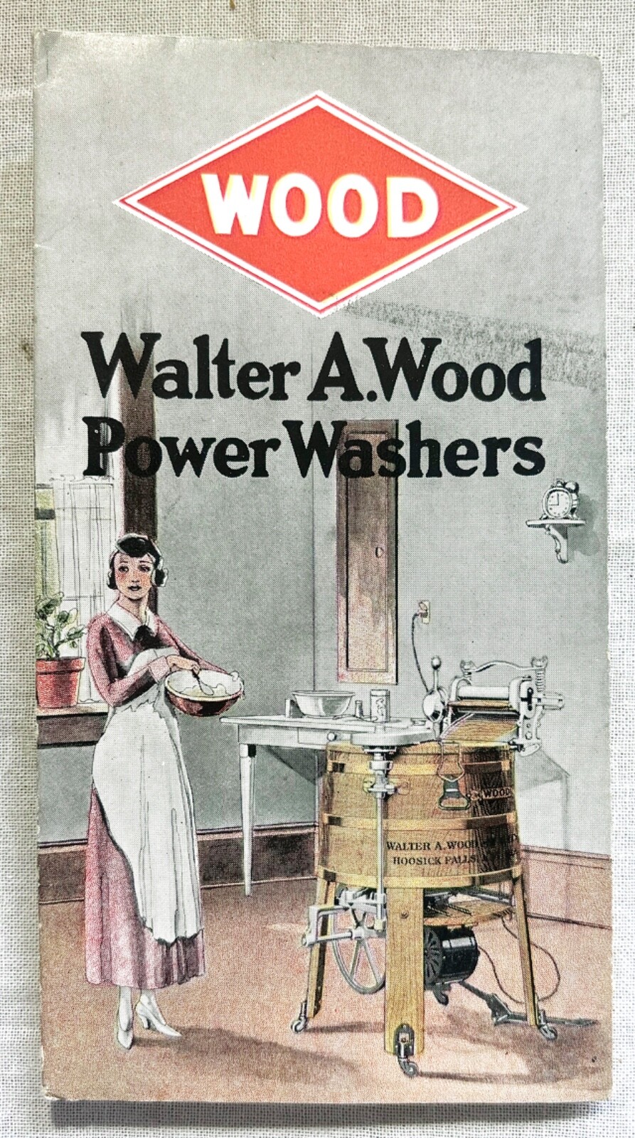 CA 1930 WALTER WOOD FLYER POWER WASHERS GAS ENGINE HOOSICK FALLS NY MACHINE