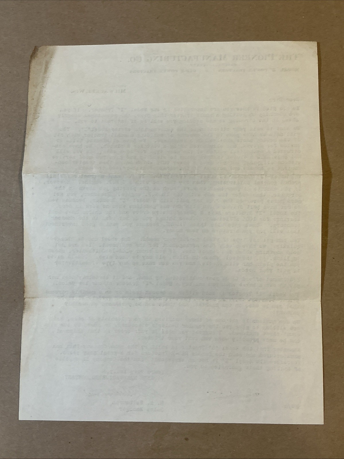 Vintage 1940s Power Model Z Brochure Price Lists And Letter INV-P1026