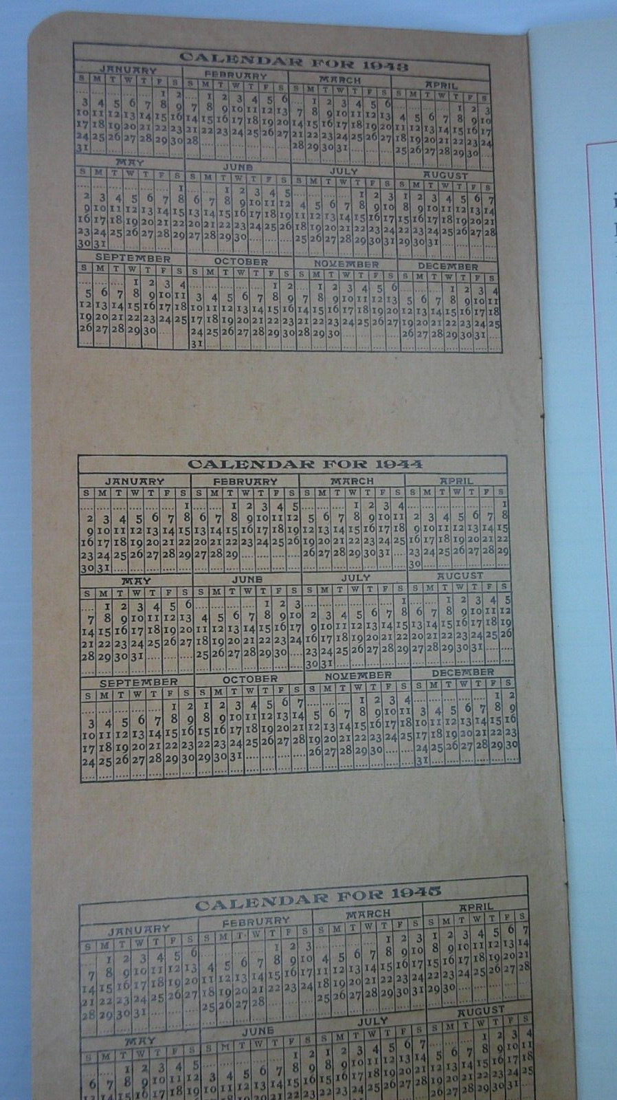 E.L. Norman auctioneer Williamsfield, Il. Farmer&rsquo;s income tax record 1943 book