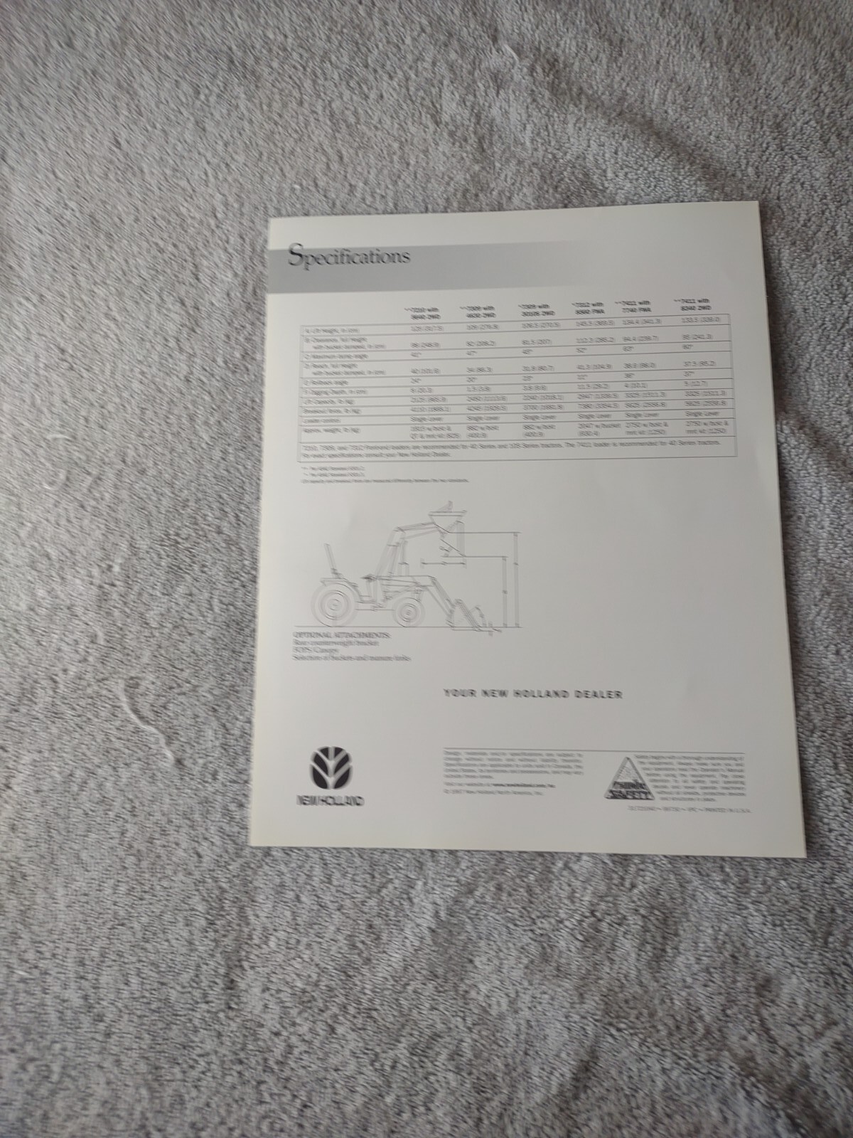 New Holland Front-end Loader Sales Brochure. 7210. 7309. 7312. 7411. Lot Of 15.