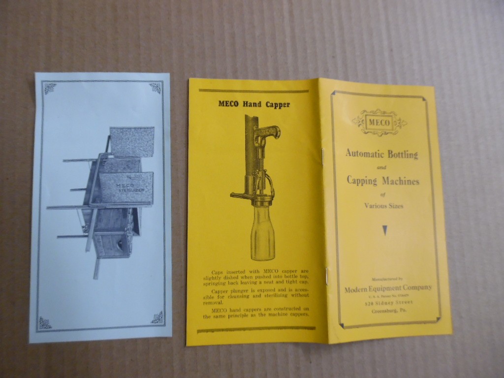 c.1920s MECO Dairy Milk Bottling and Capping Machines Catalog Vintage Original