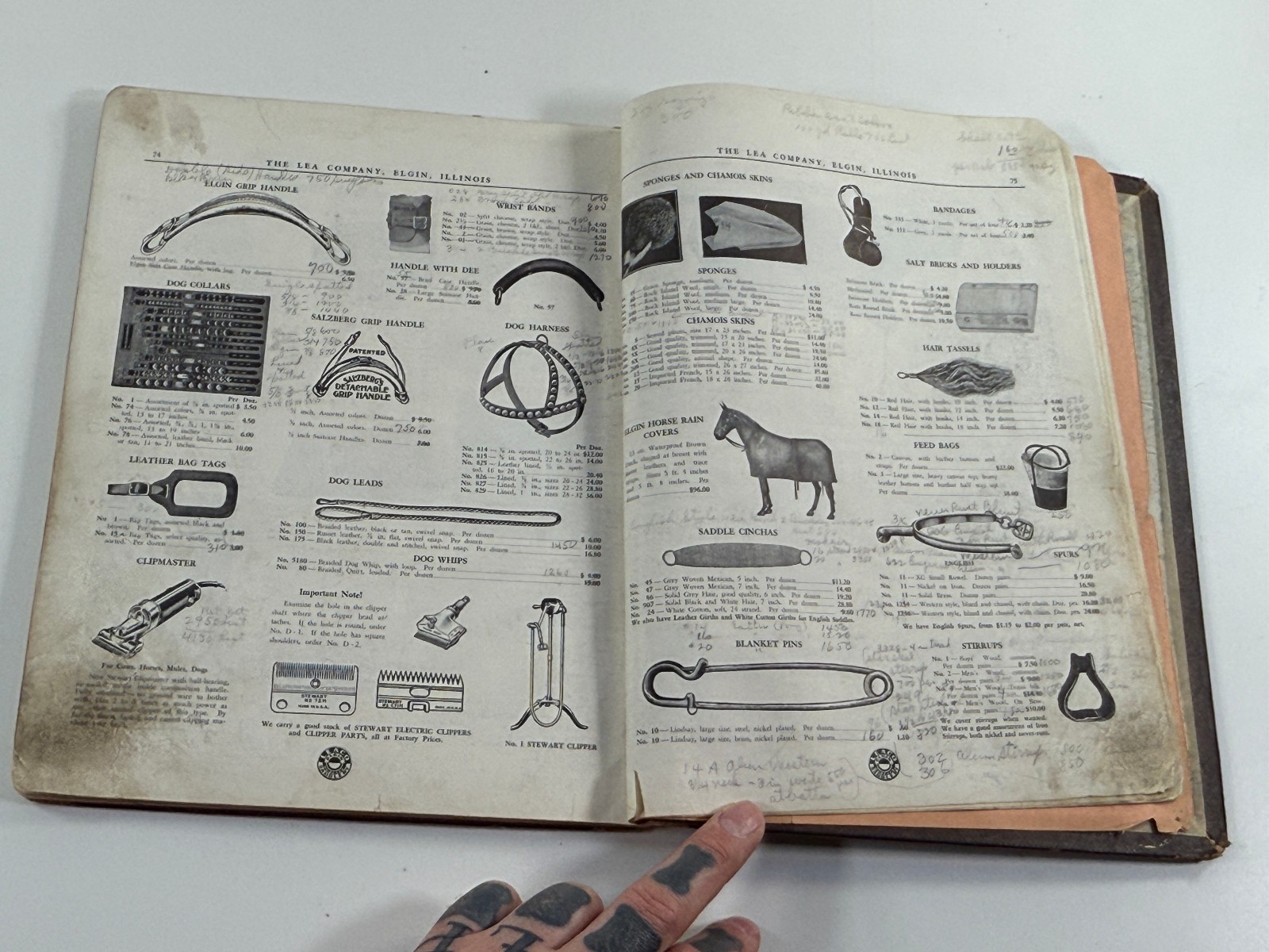 RARE 1890 Lea Co Horse Harness & Implement Catalog Book Saddles Elgin Illinois