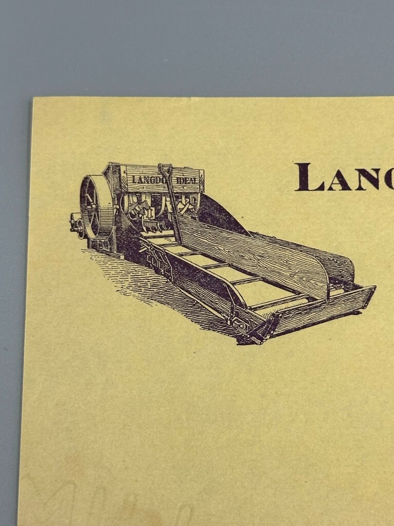 1919 LANGDON FEEDER Kansas City Missouri FARM Advertise Postal Cover Price List