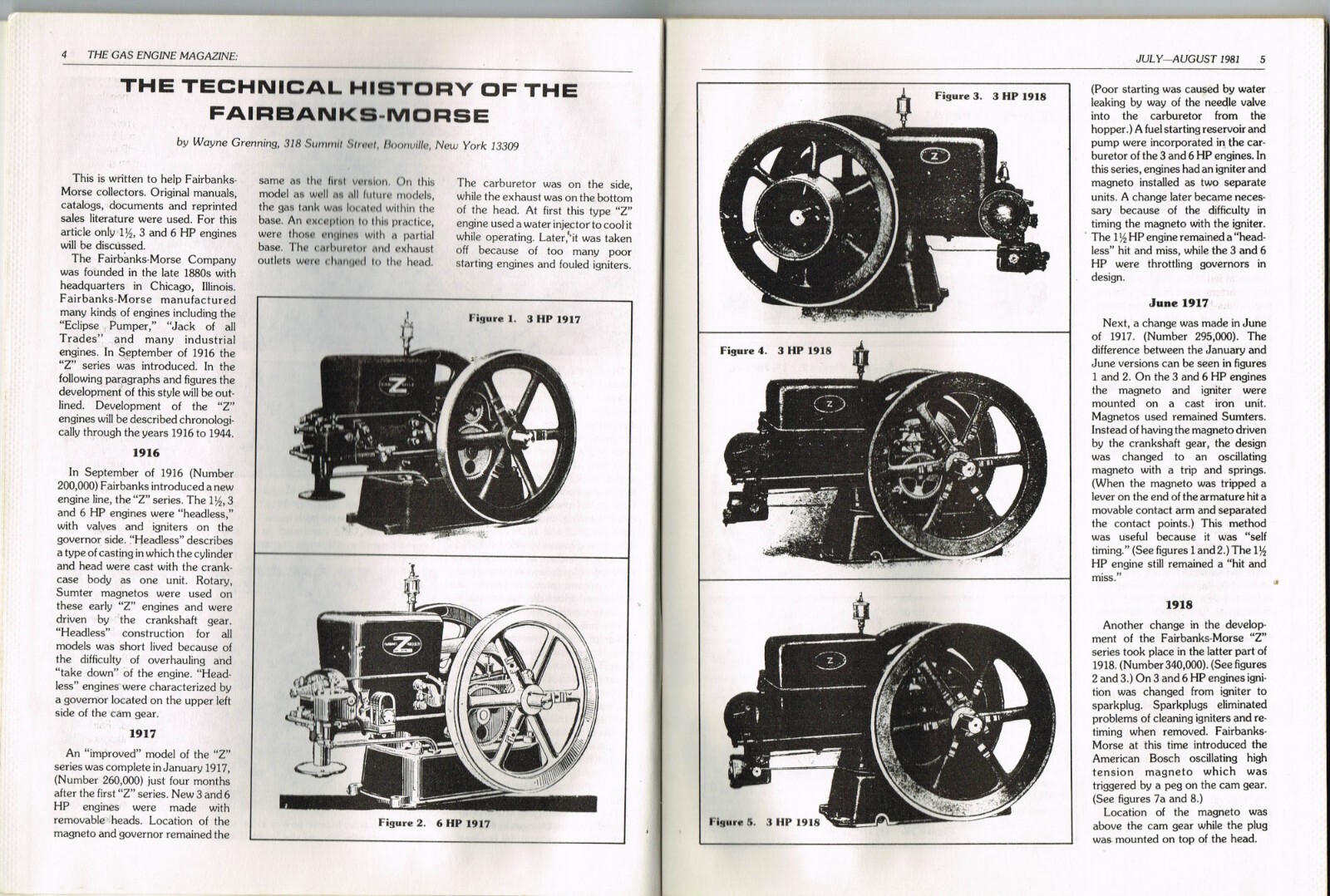 The GAS ENGINE magazine July Aug 1981, Jacobsen, Fairbanks Morse