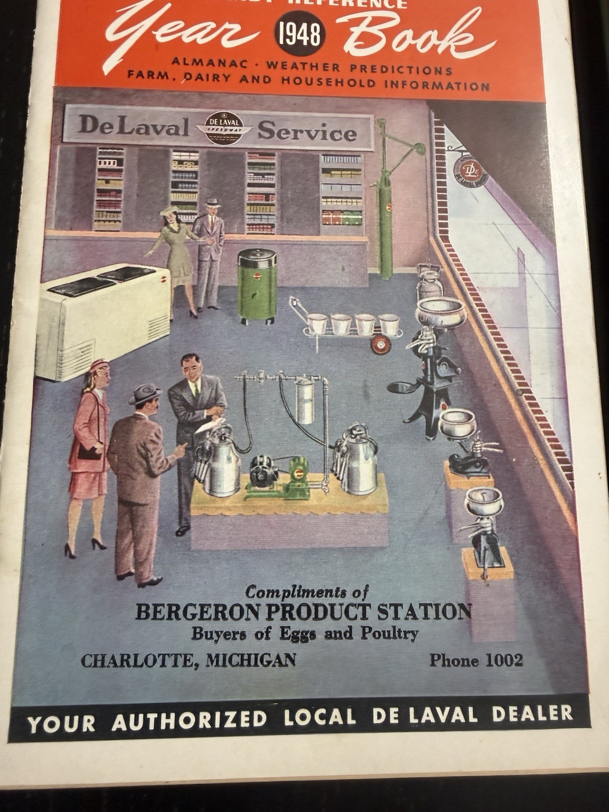 De Laval Handy Reference Yearbook 1948 Bergeron Product Station Charlotte MI