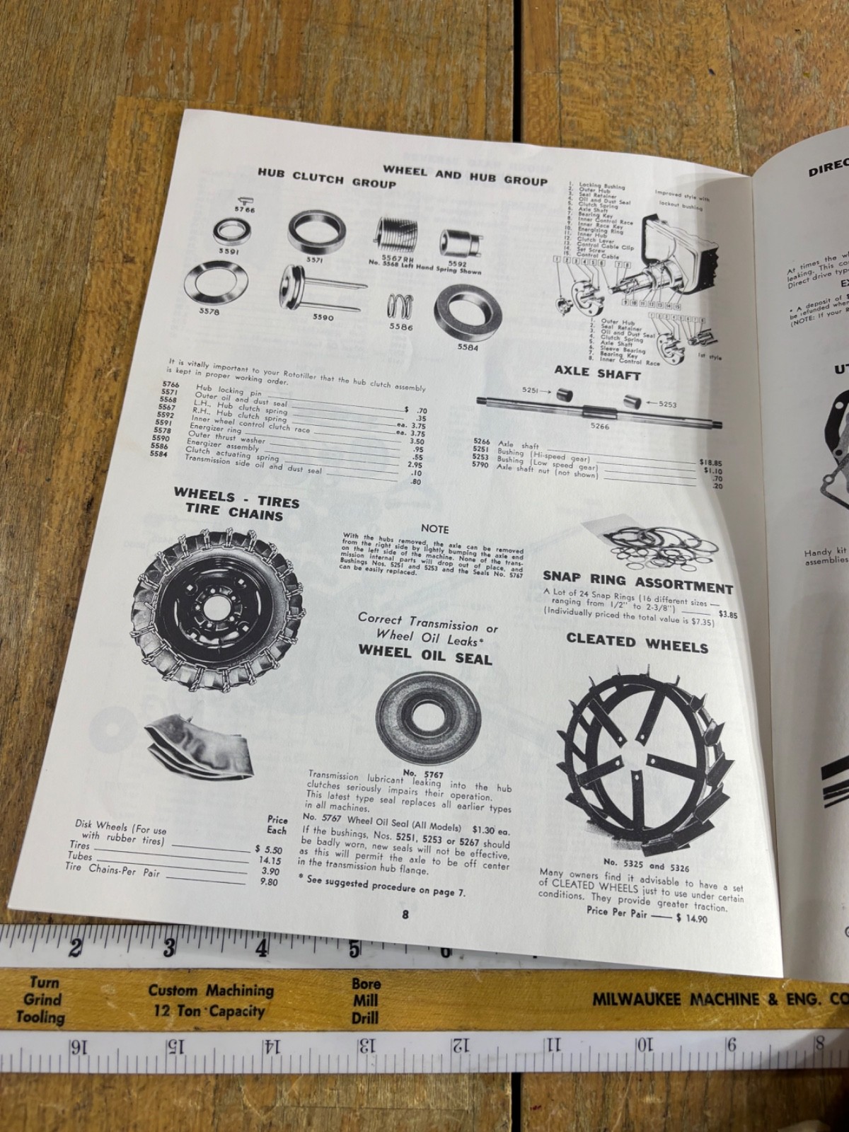 60s-1970s 1980s Frazer Farm Equipment Rototiller Parts Catalog Price List lot- 5