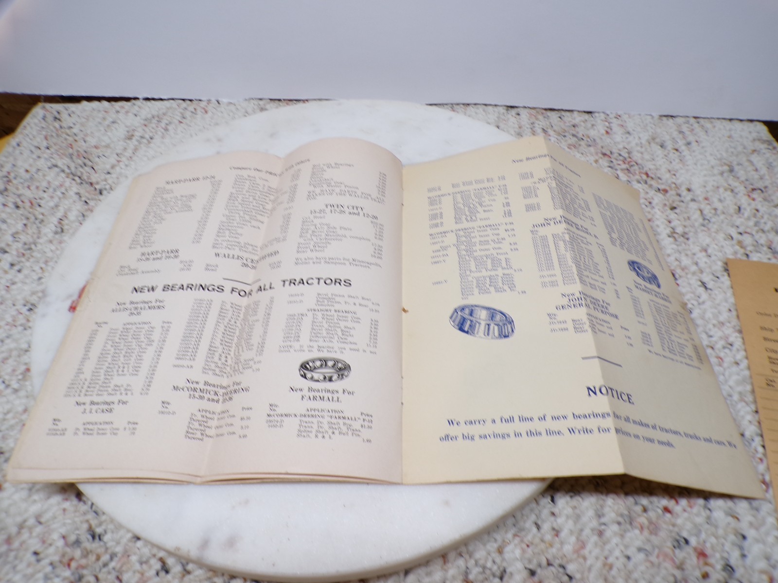 1920s Des Moines Tractor Salvage 1500 Aurora Tractor Parts Catalog Iowa Family?