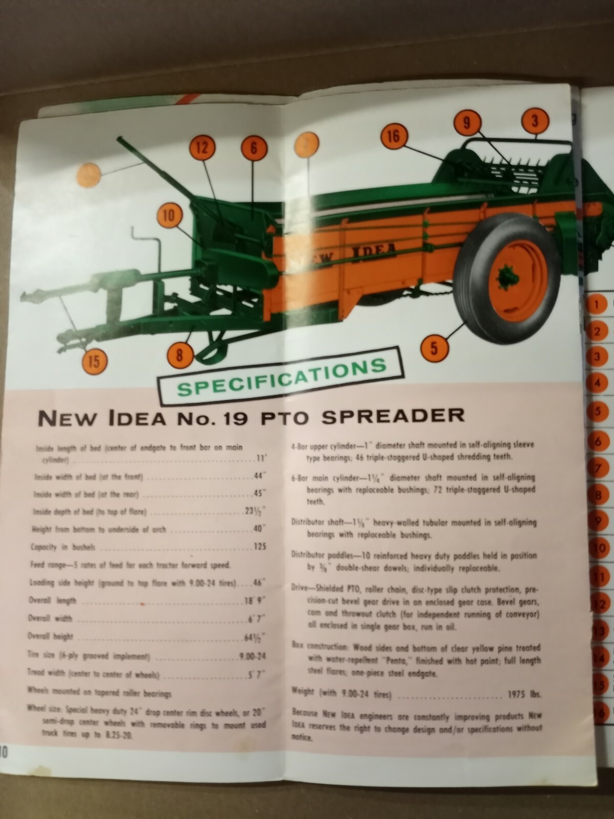 New Idea No.19 Spreader Flyer 1950s Or 1960s