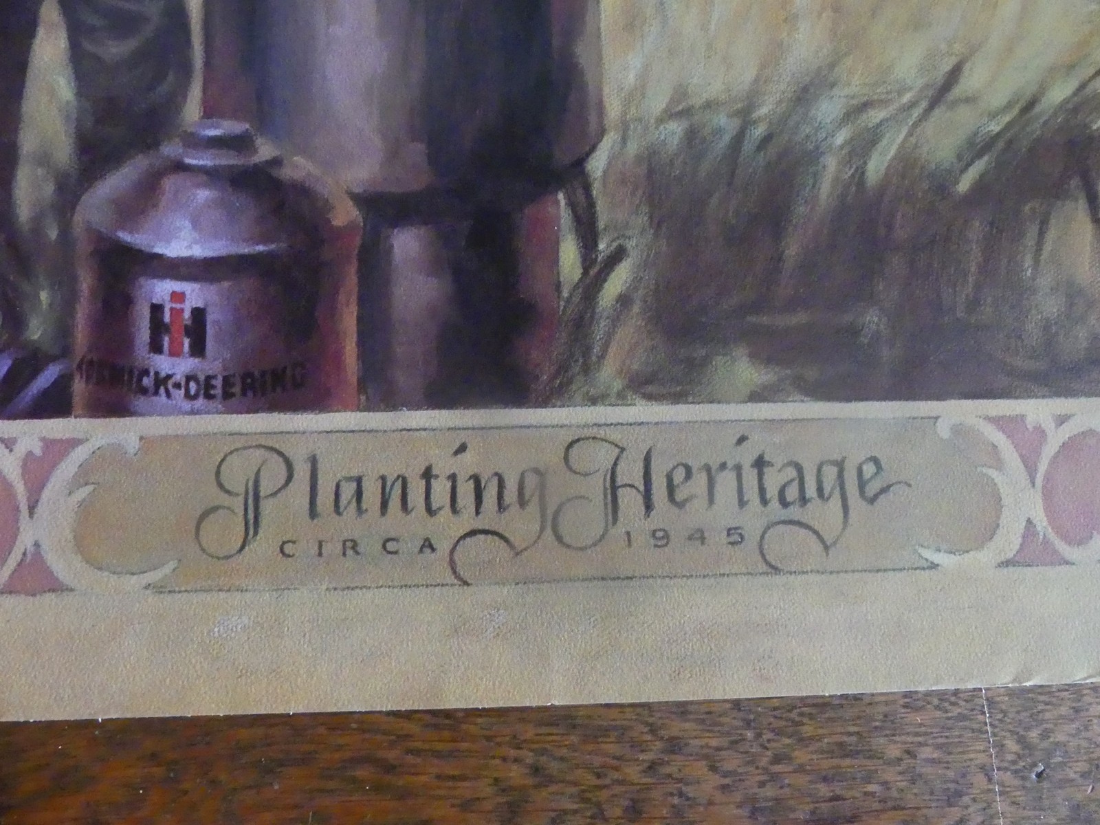 IH McCormick Deering Case 16½ » x 24&Prime; Poster Planting Heritage – CIRCA 1945