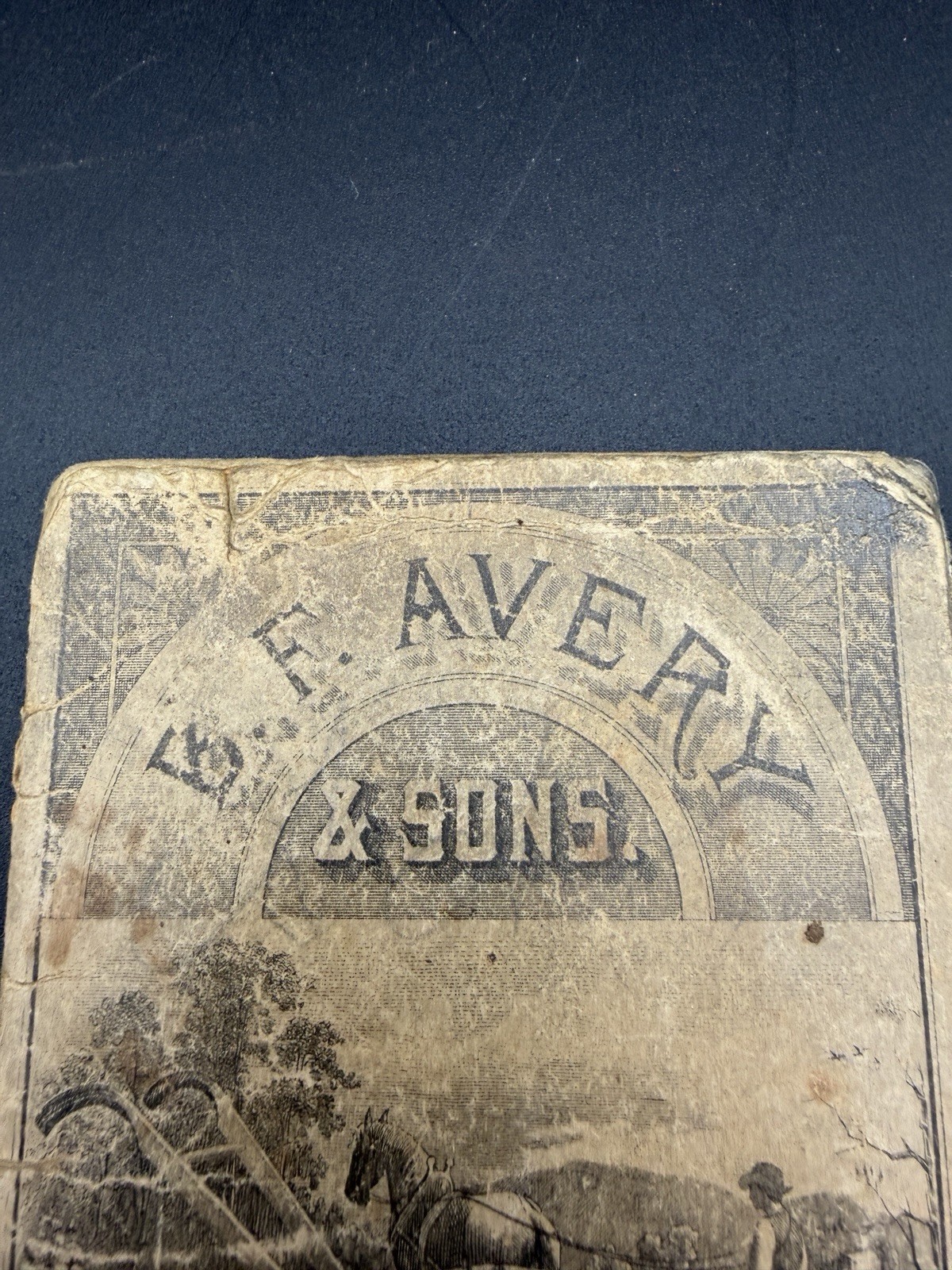 1888 B.F. Avery & Sons Genuine Avery Plow Pocket Calendar Memo Book Farm Ad