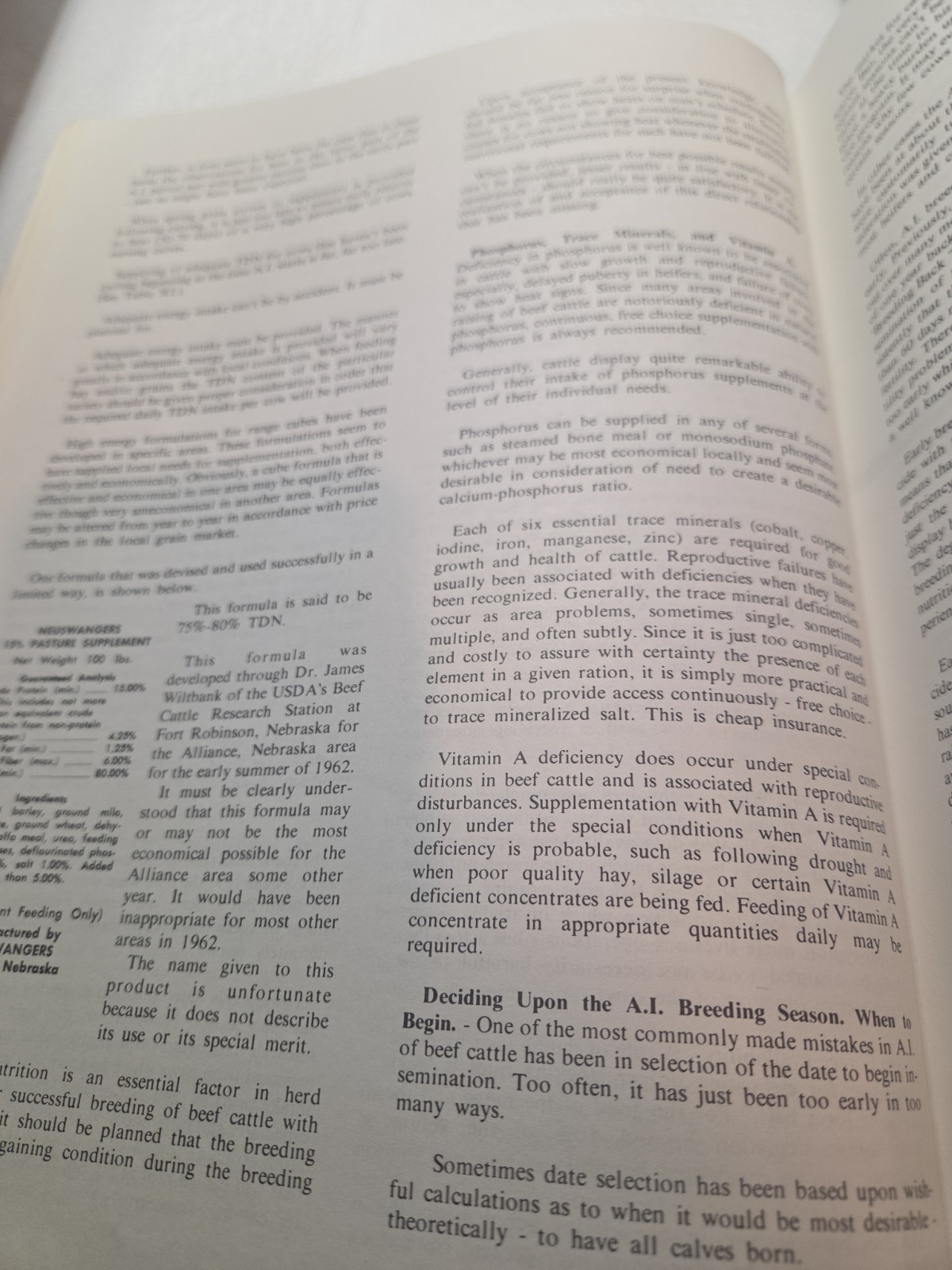 Vintage 1971 ABS American Breeders Service A I Management MANUAL