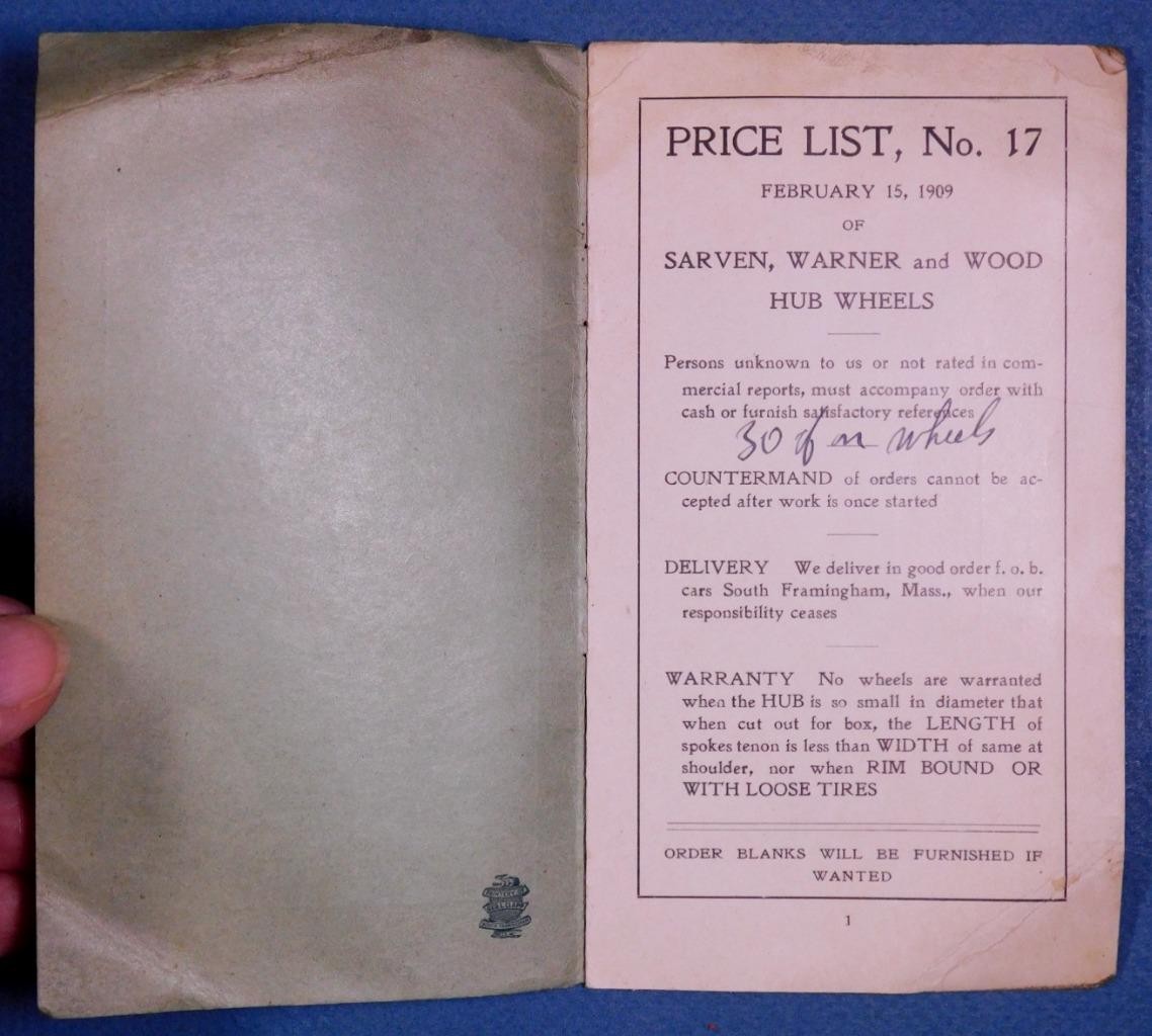 4 Early 1900&rsquo;s A M Eames & Co Catalogs Carriage Wagon Cart Wheels S.Fram MA c345