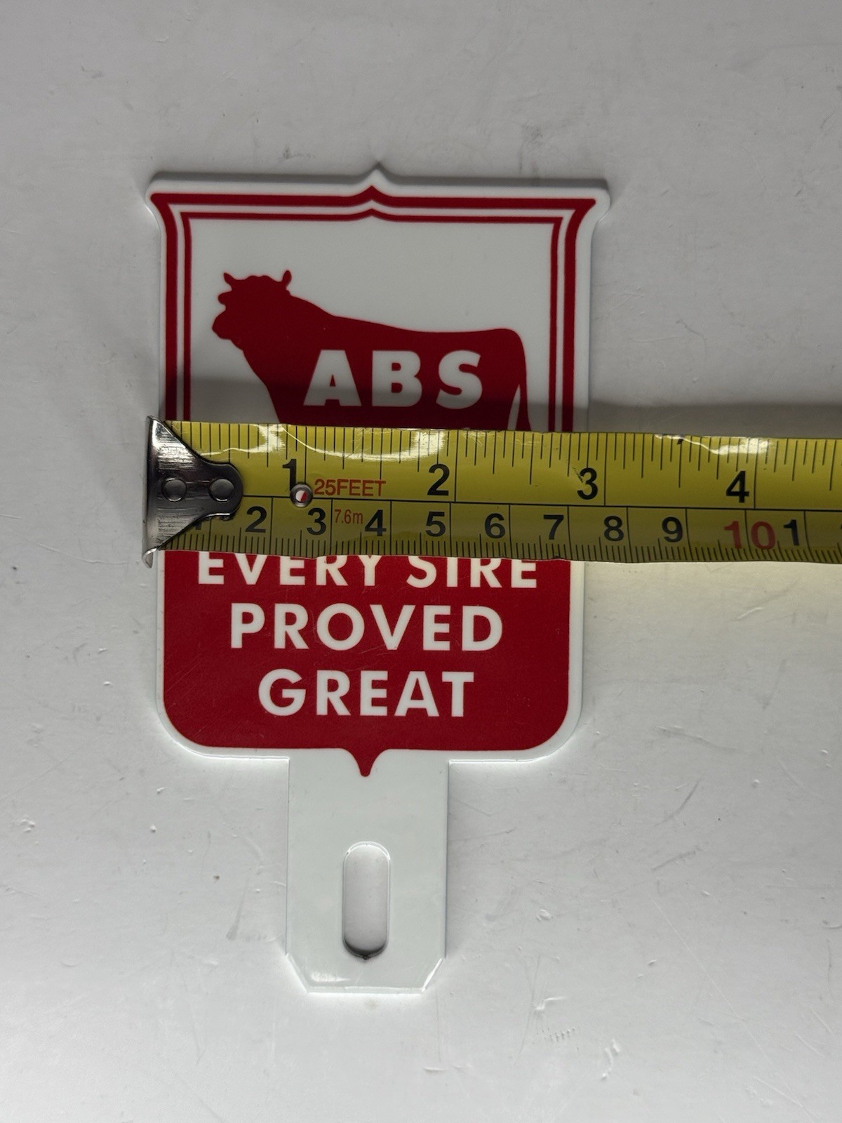ABS Global Every Sire Proved Great Advertising 3”x5.5” License Plate Topper