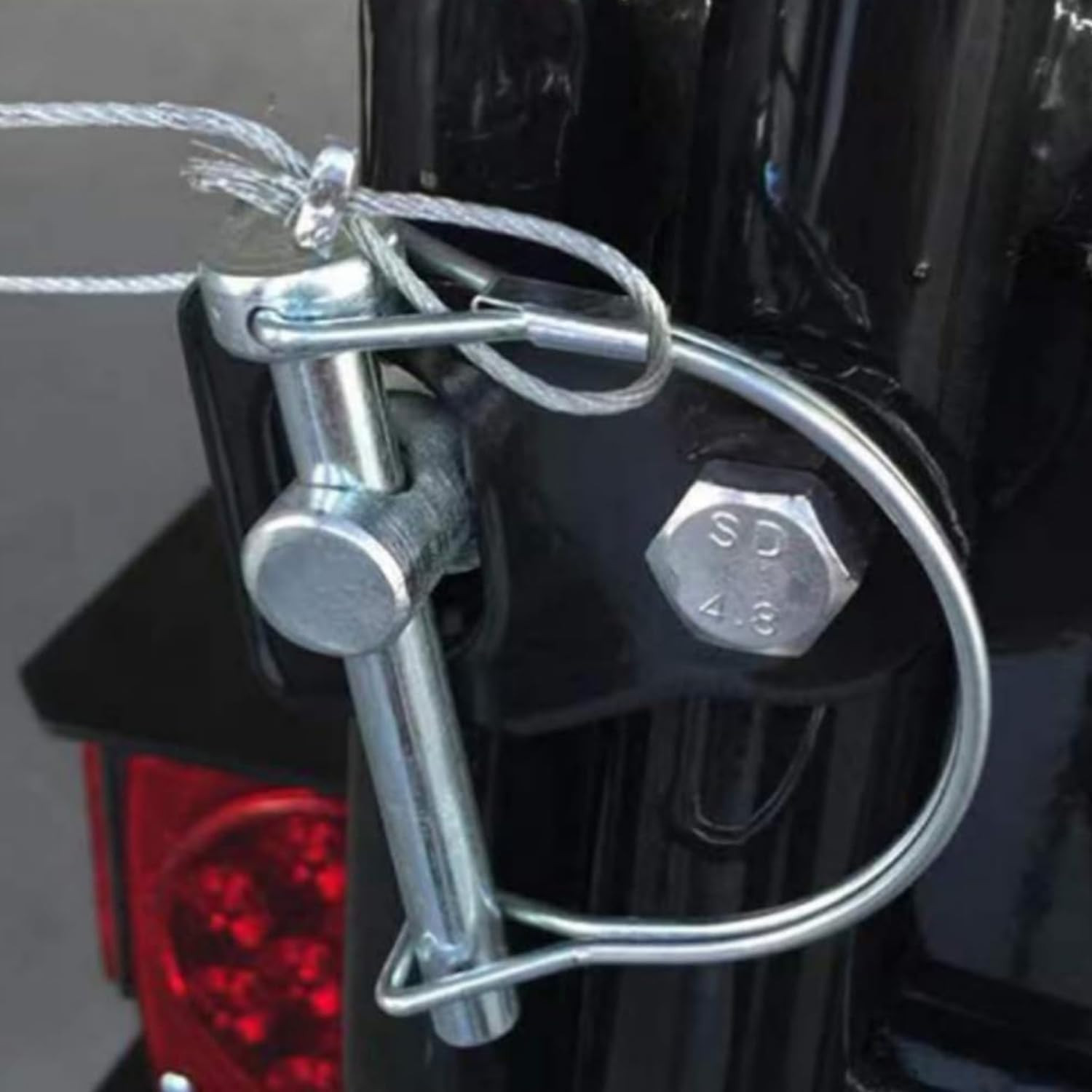 10 Pack 1/4X4 Inch Trailer Coupler Pin Set, Heavy Duty Locking Pin Secure Towing