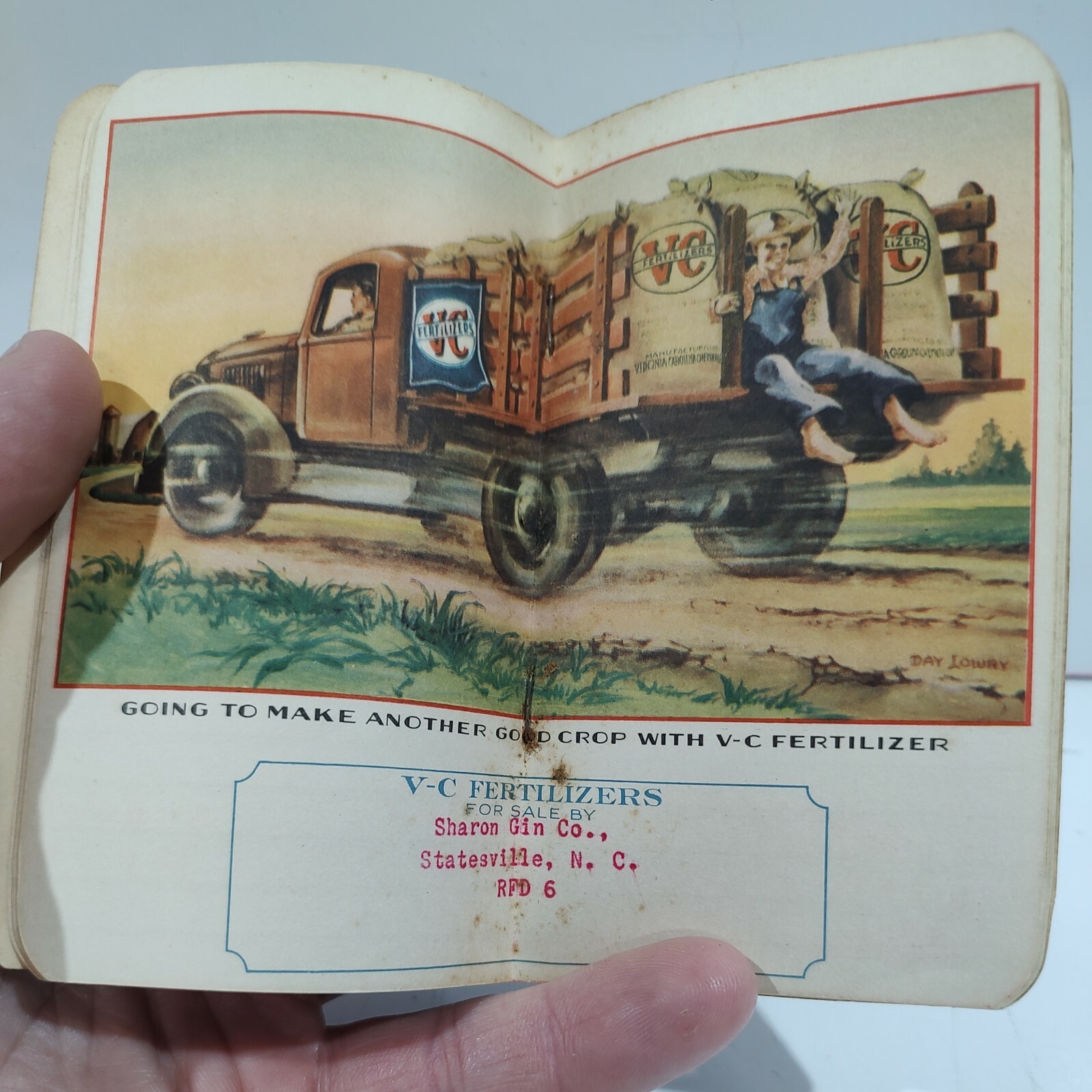Vintage Advertising VC Fertilizer 1939 1940 Calendar And Notebook Agriculture