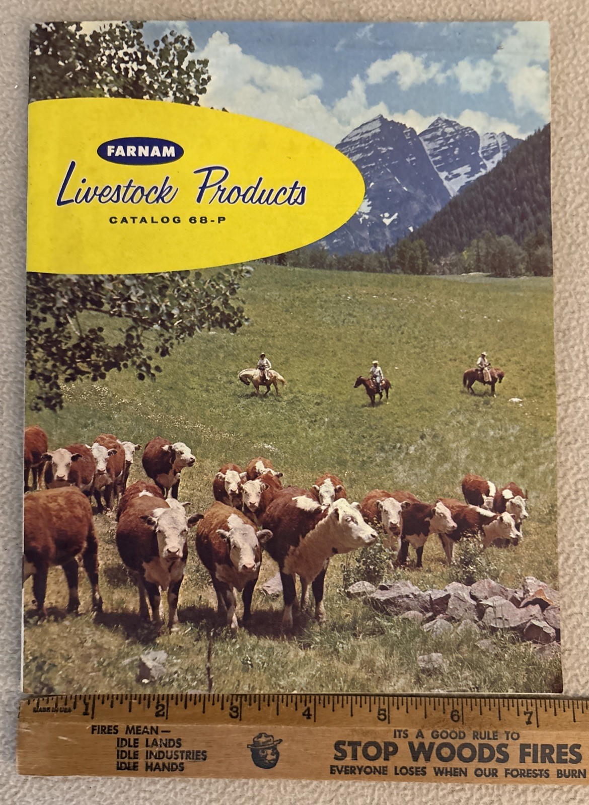 Vintage 1967 FARNAM Livestock Products Catalog 68-P and Order Form