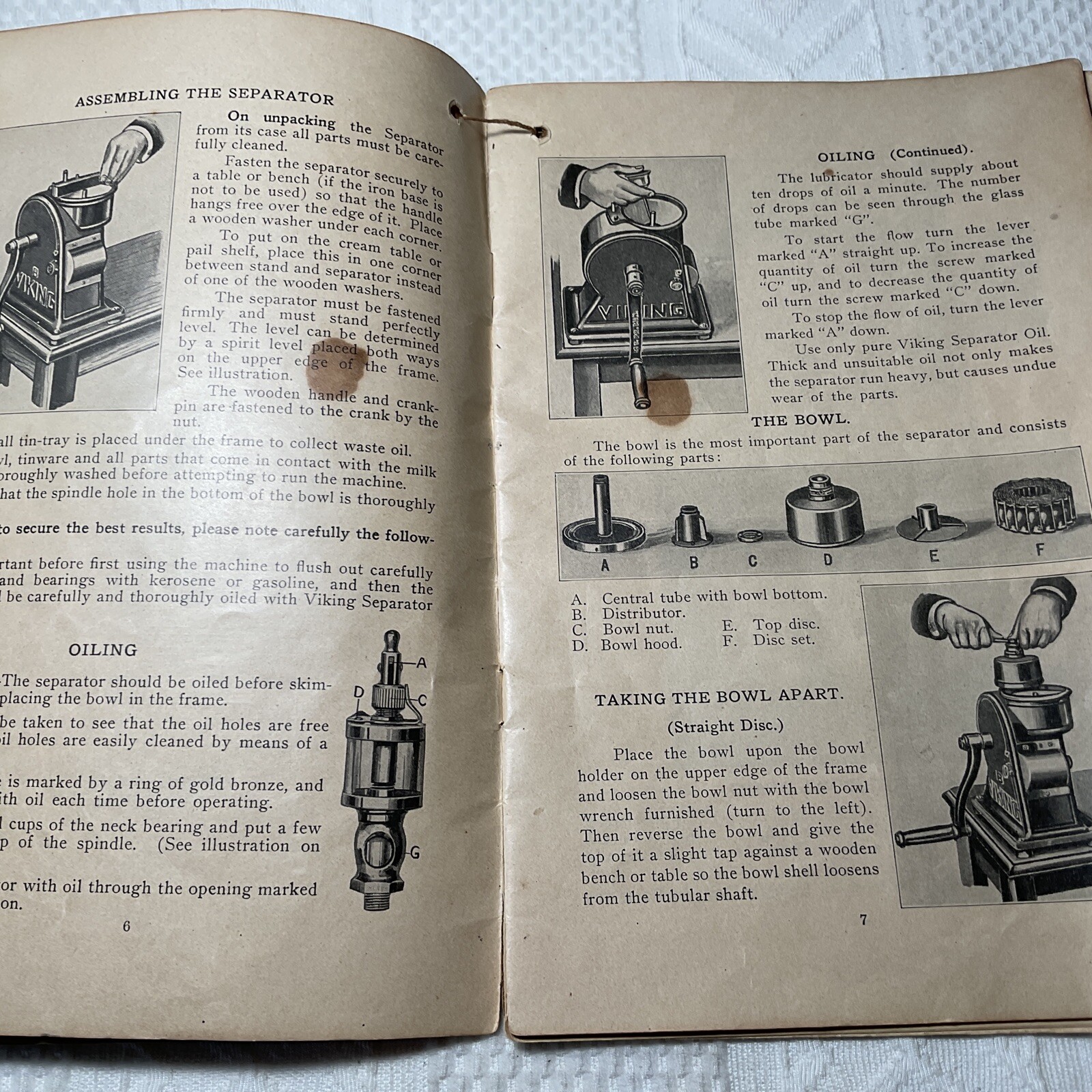 1919 VIKING Cream Separator Booklet swedish separator co 1927 price list