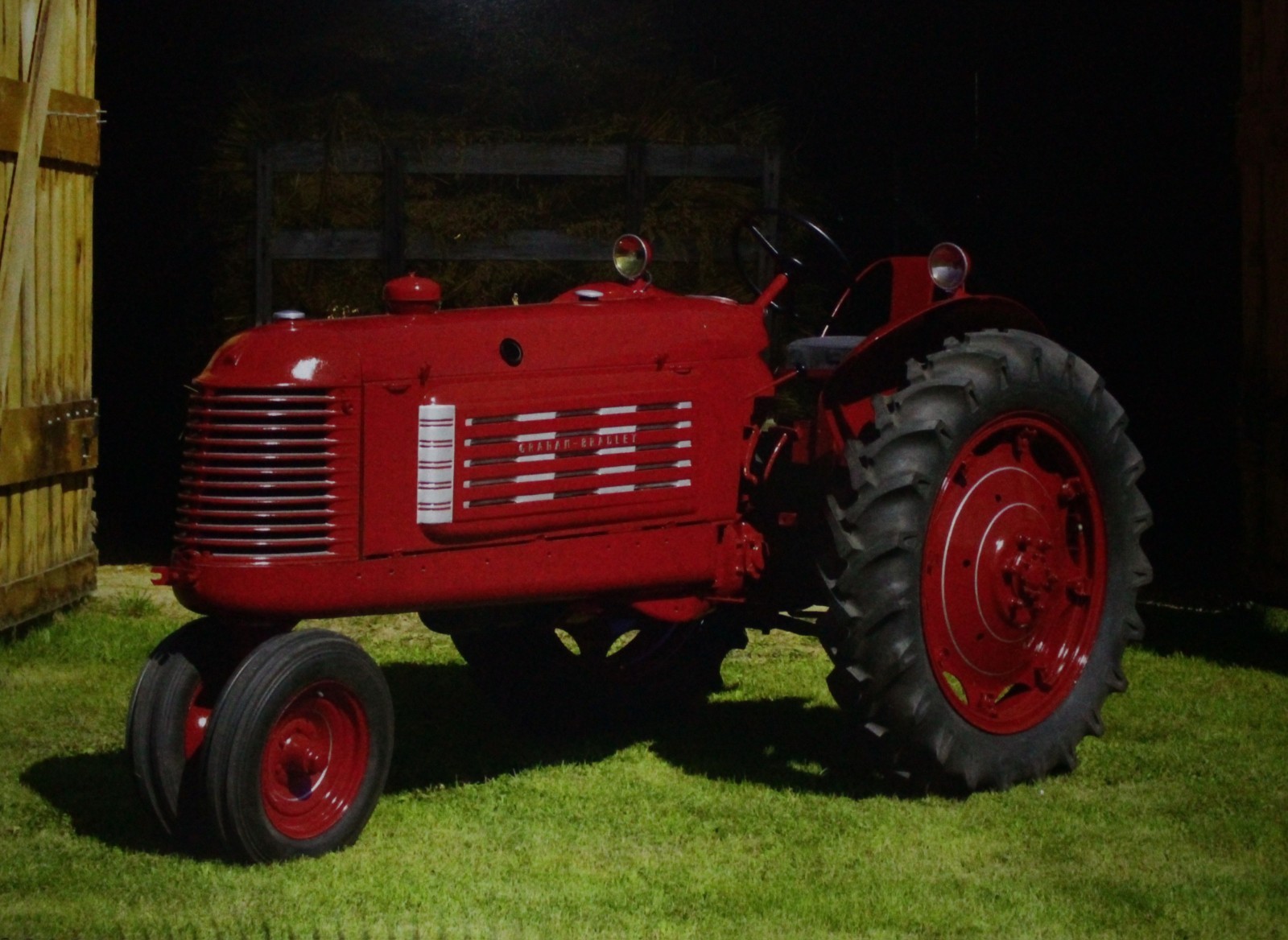 Graham Bradley Tractor Vintage Picture Wall Art Country Farm Hay Barn Decor