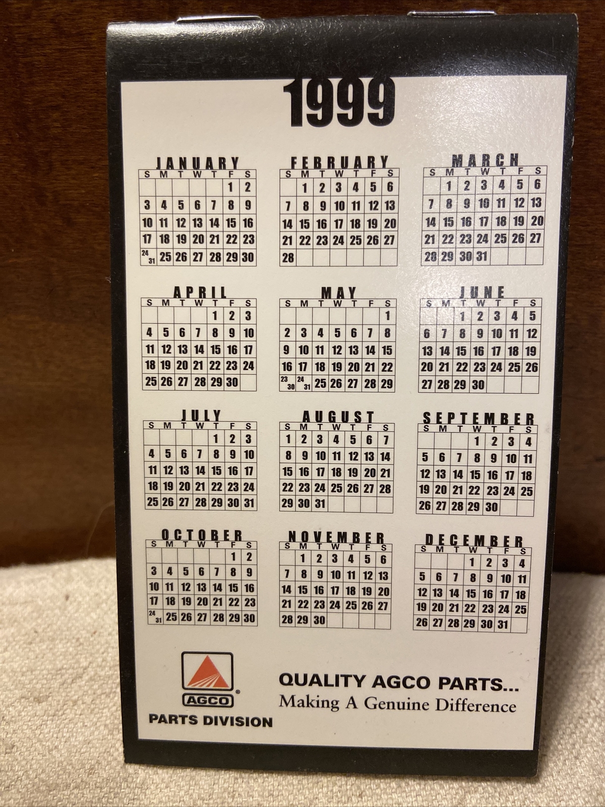 Lot Of 4 Vintage 1999 “Agco Parts Division” Unused Note Pads-Farm Agriculture