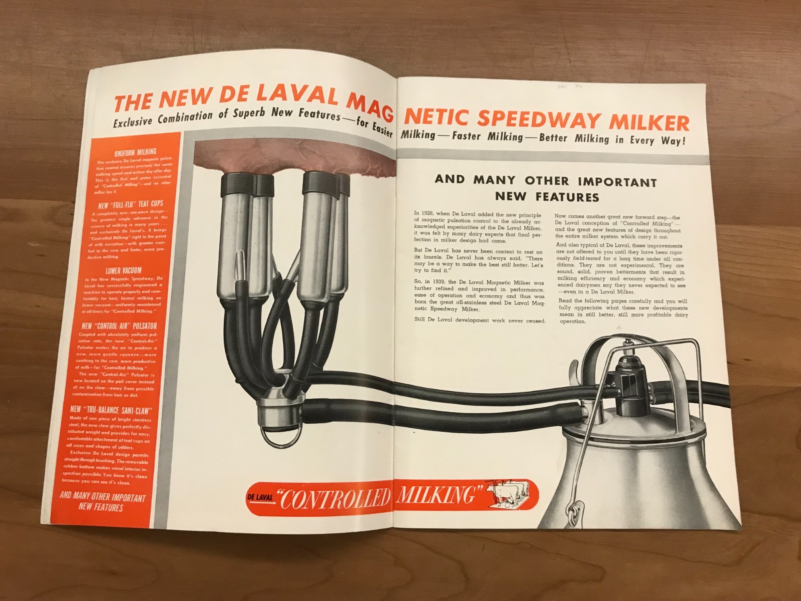 Vintage De Laval Milkers Brochure