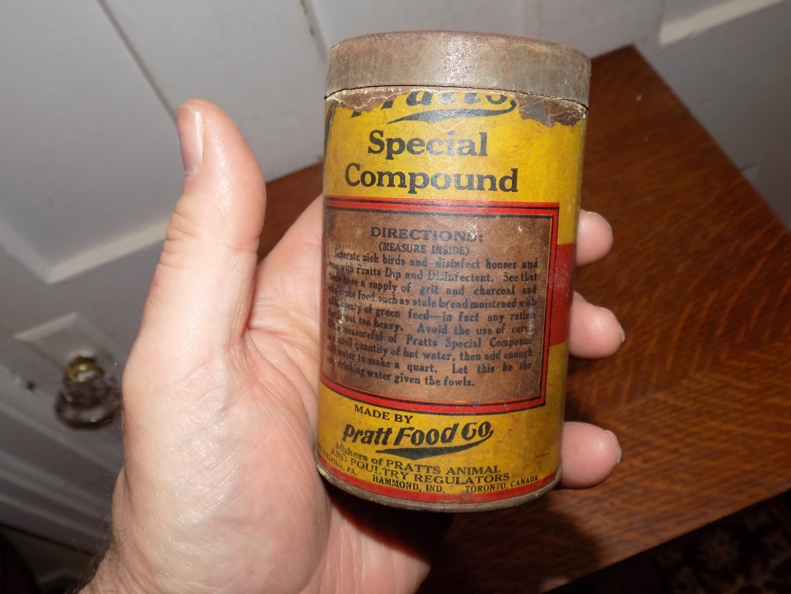 Vintage Pratt’s Special Compound Cholera Remedy Opened Package